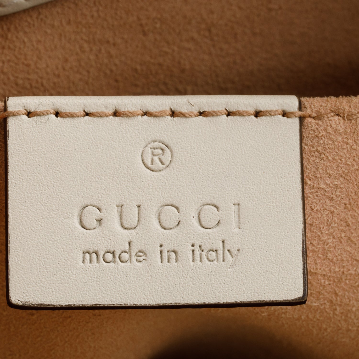 Gucci GG Supreme Monogram Moon Calfskin Small Padlock Tote