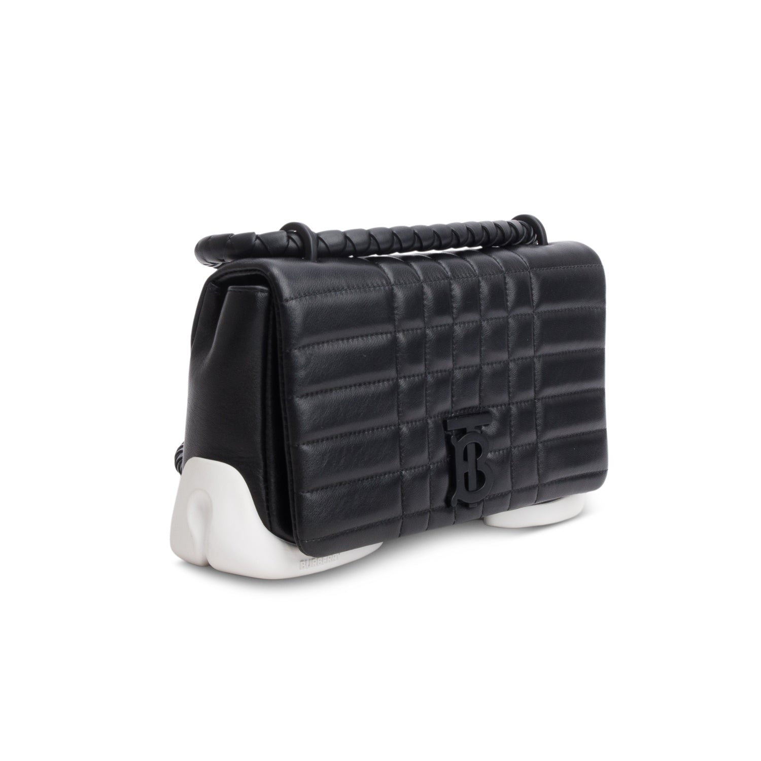 Burberry Black Quilted Calfskin Lola Hoof Shoulder Bag