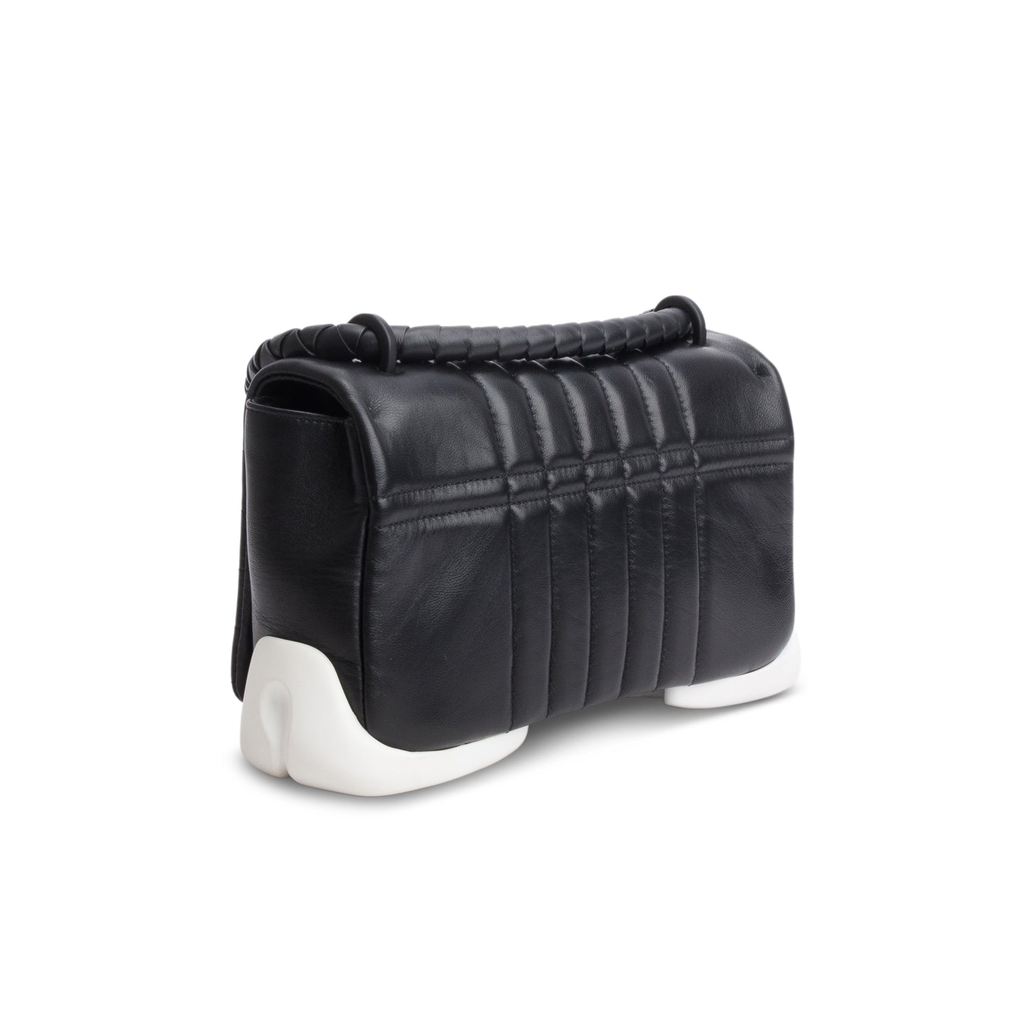 Burberry Black Quilted Calfskin Lola Hoof Shoulder Bag