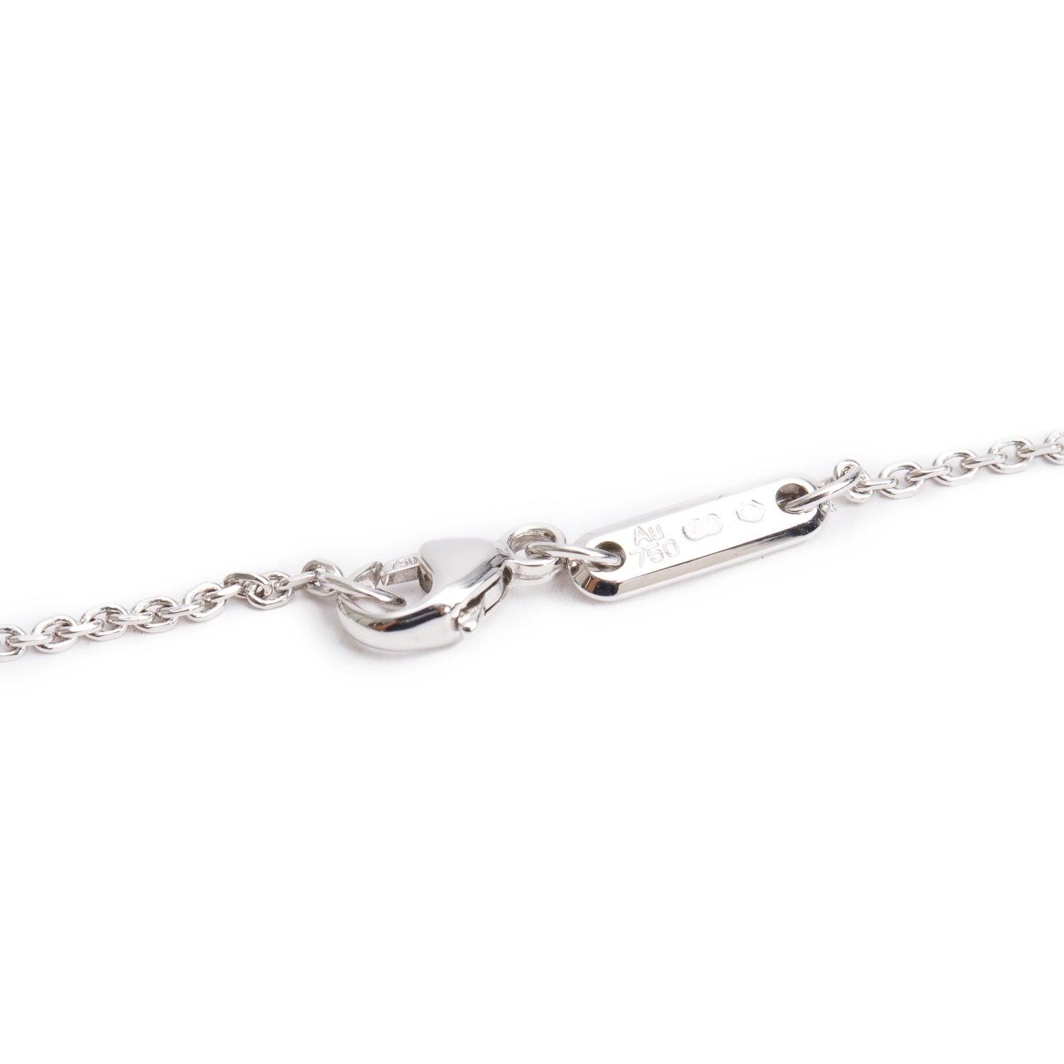 Chopard 18k White Gold Happy Diamond Icons Heart Pendant Necklace w/ Box & Papers