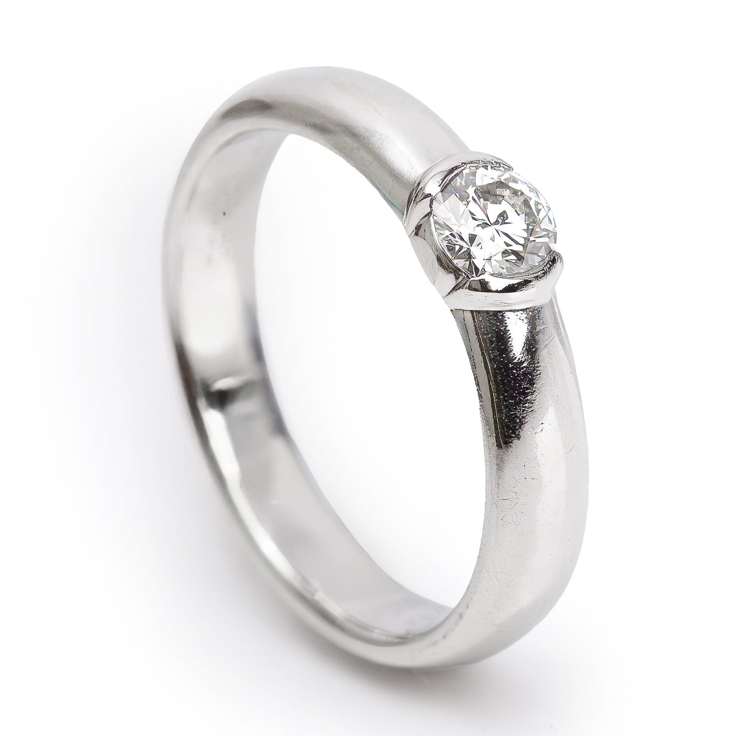 Tiffany & Co. Platinum 0.27 ct. Diamond Etoile Engagement Ring, Size 6.25