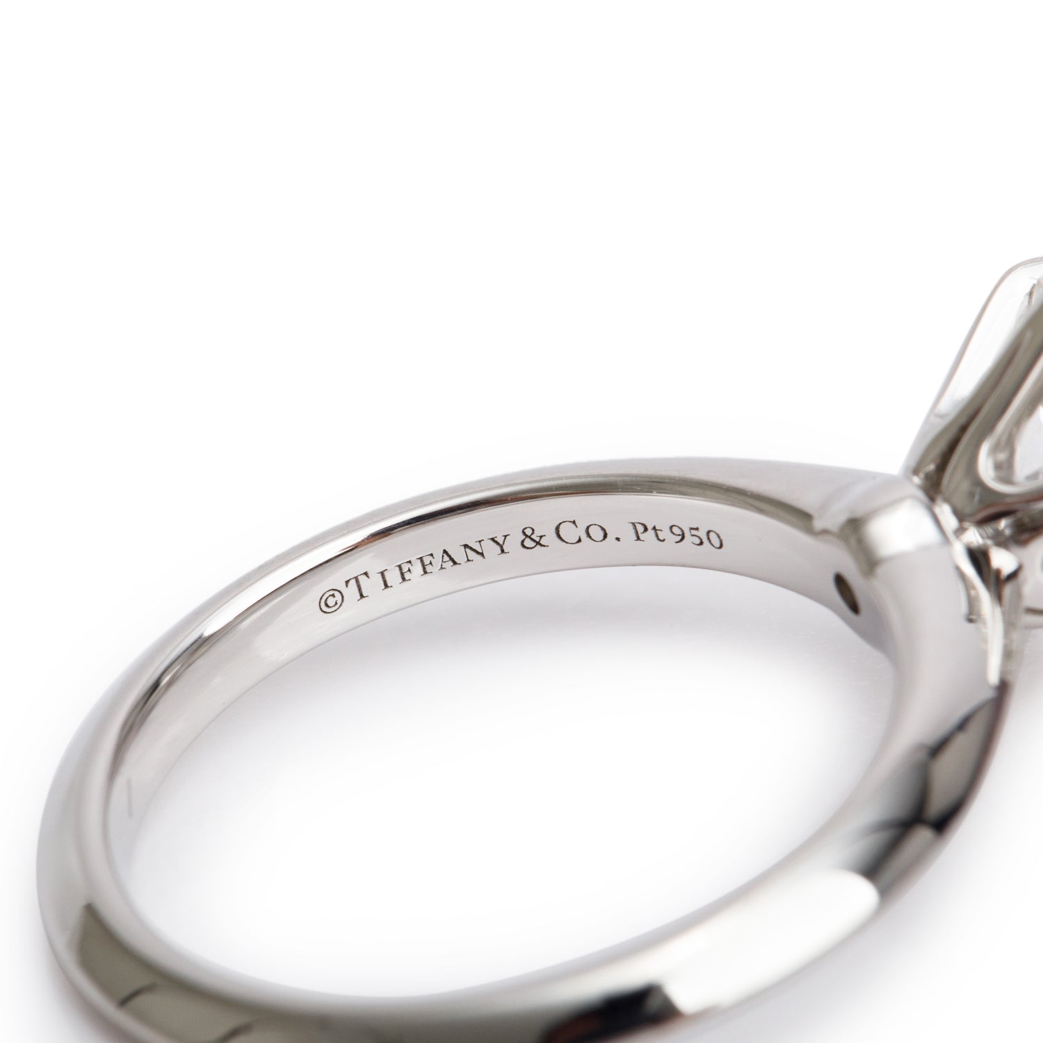 Tiffany & Co. Platinum 1.87 ct. Diamond Solitaire Engagement Ring, Size 6 w/ Box & Papers