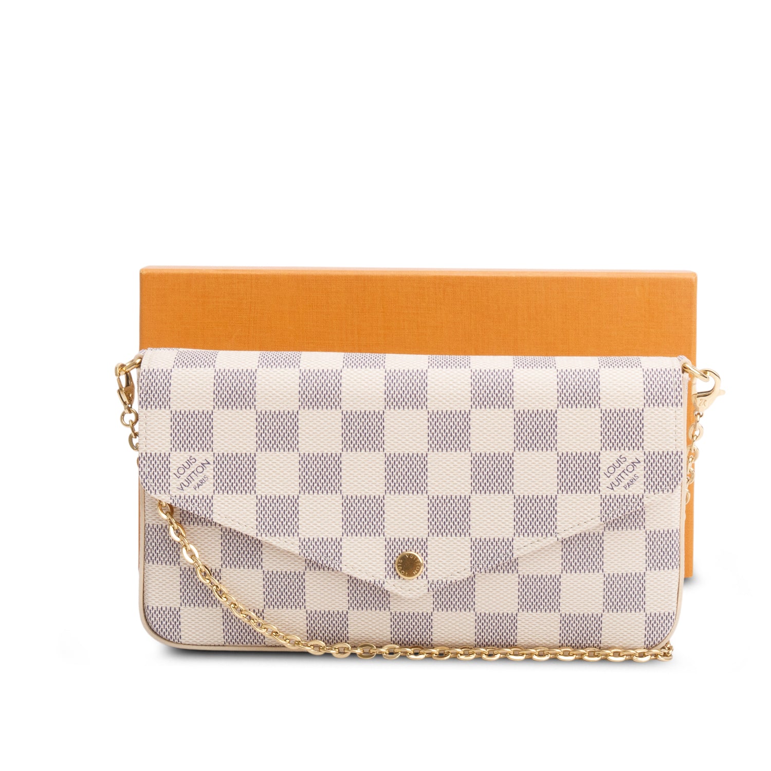 Louis Vuitton 2025 Damier Azur Felicie Pochette w/ Box & Receipt