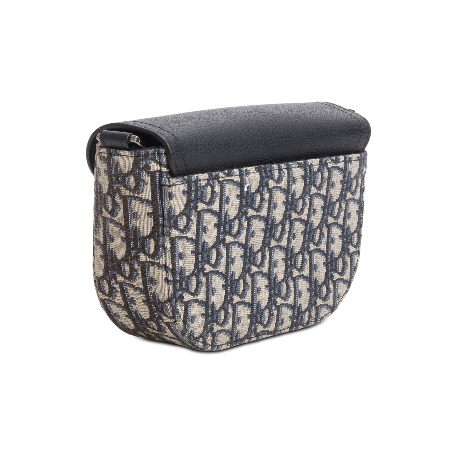 Christian Dior 2023 Grained Calfskin Oblique Mini Saddle Messenger Bag