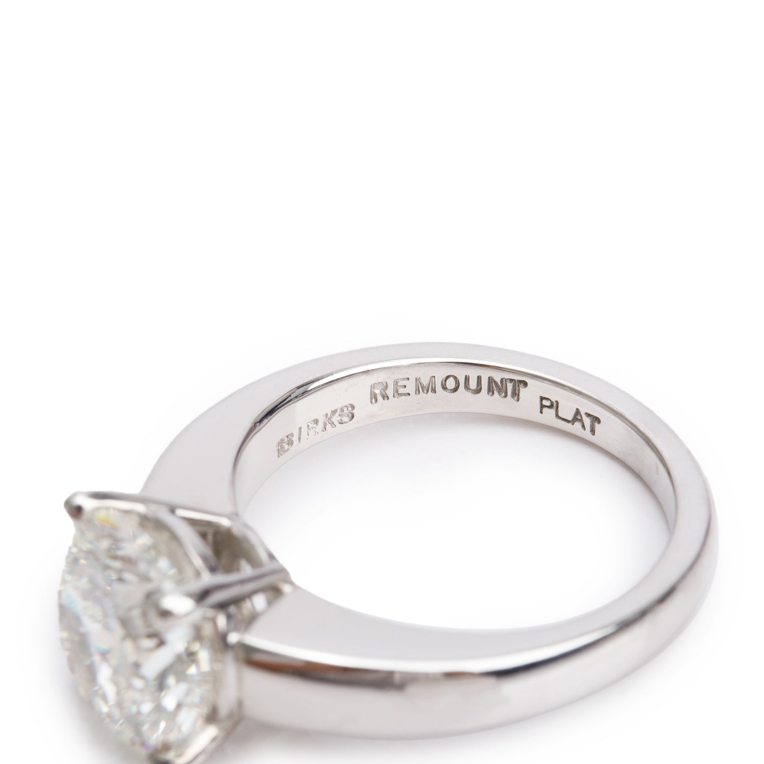 Platinum 4.01 ct. Round Cut Solitaire Diamond Engagement Ring, Size 6.25