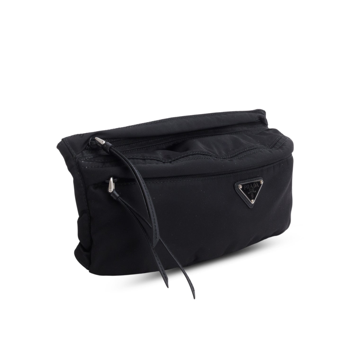 Prada Black Tessuto Nylon Belt Bag