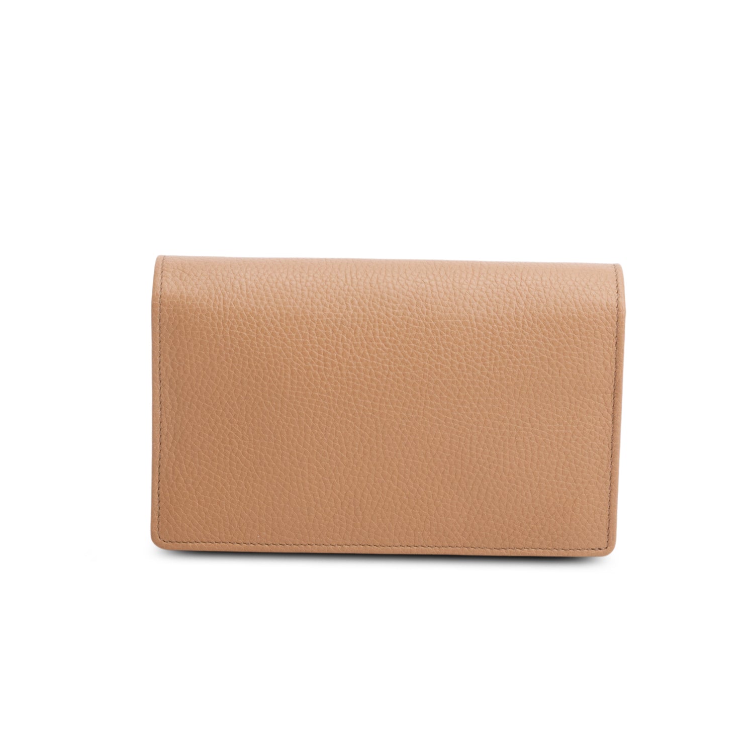 Gucci Brown Pebbled Calfskin Soho Wallet on Chain