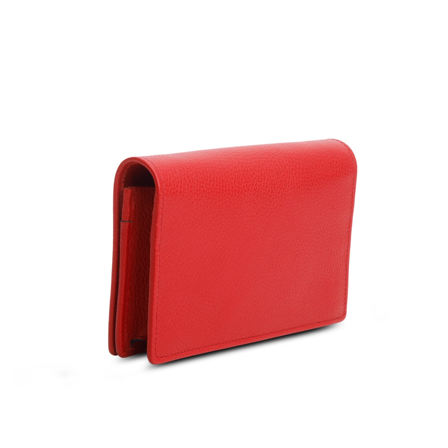 Gucci Red Pebbled Calfskin Soho Wallet on Chain