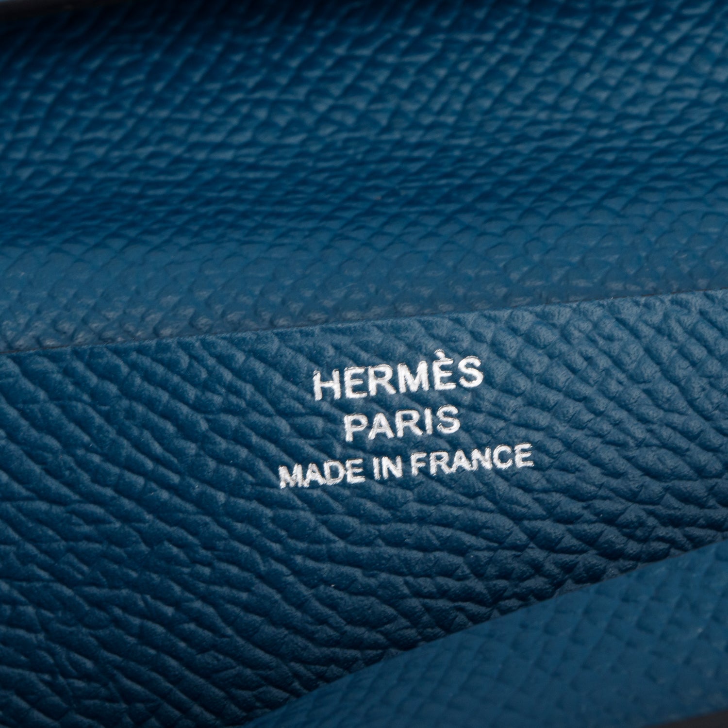 Hermes Colvert/Bleu Atoll Epsom Leather Bearn Gusset Wallet w/ Box & Receipt
