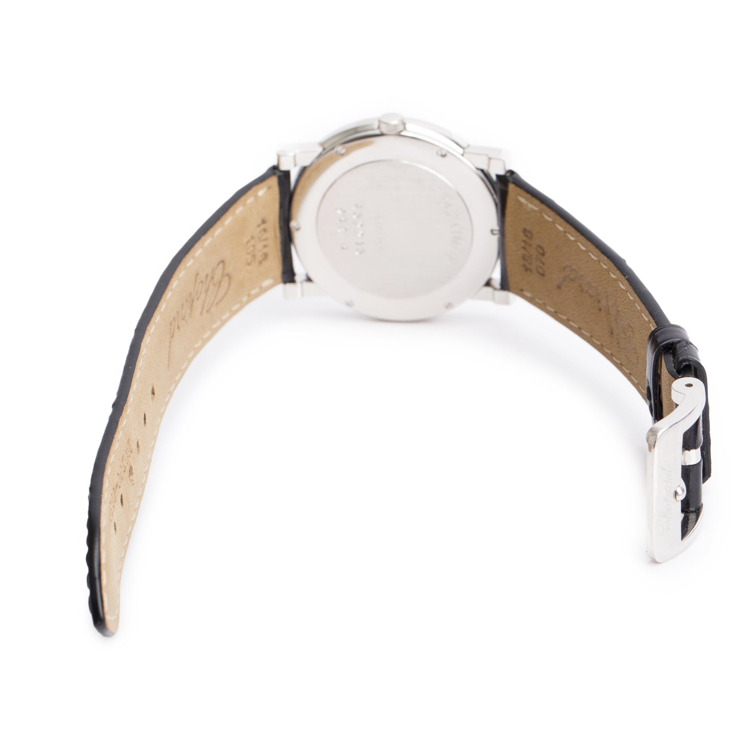 Chopard Vintage Platinum Diamond Bezel 31 MM Watch White Diamond Dial