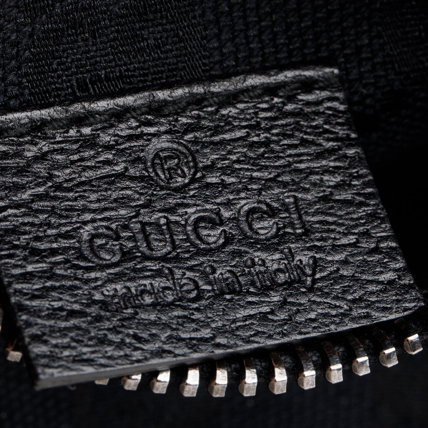 Gucci Black GG Monogram Double Pocket Belt Bag