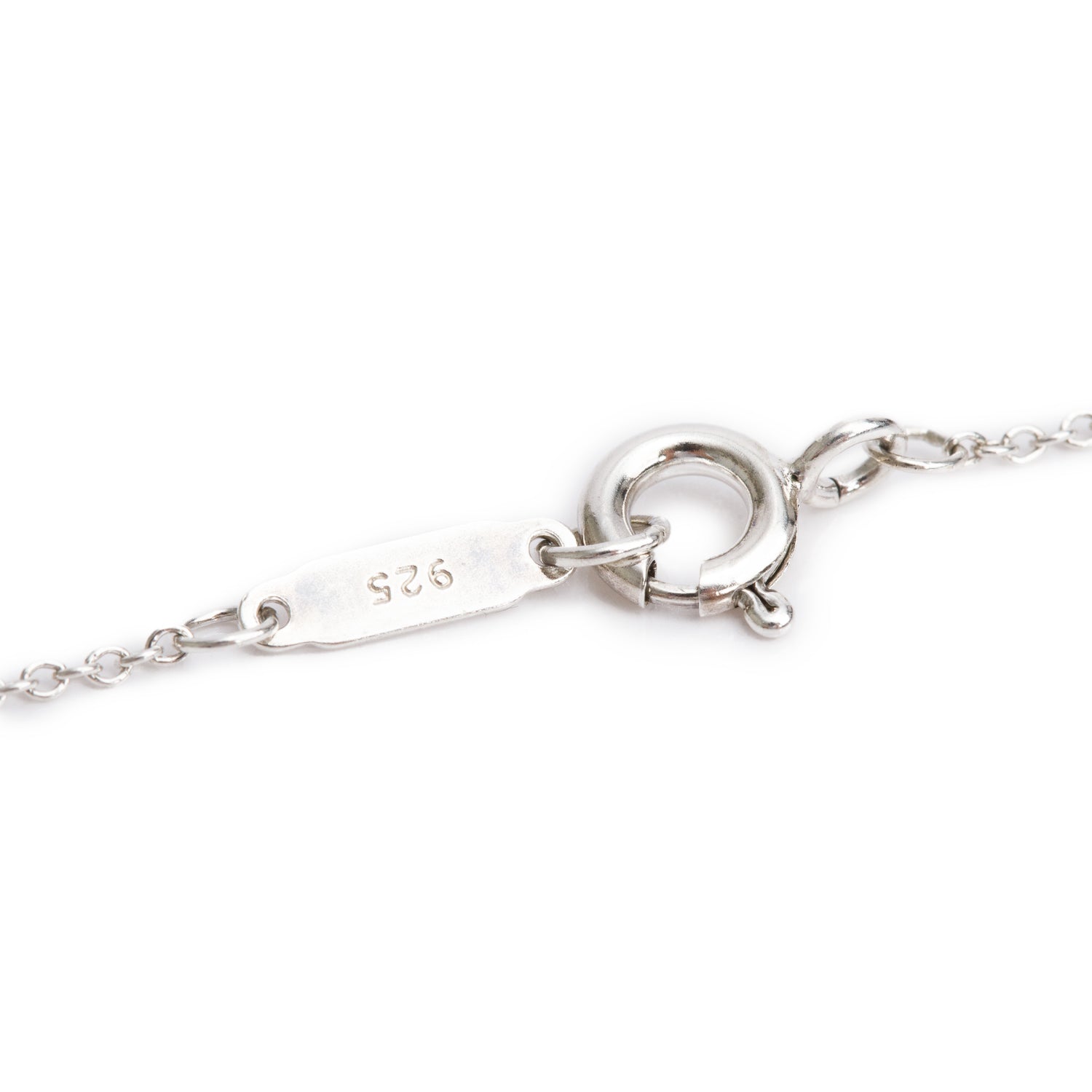 Tiffany & Co. Sterling Silver Notes Letter 'M' Disc Charm Pendant Necklace
