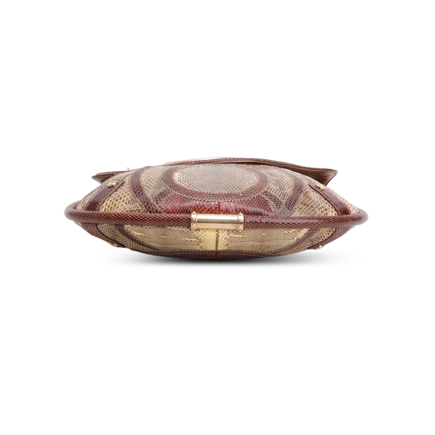 Gucci Multicolor Snakeskin Medium Britt Tassel Shoulder Bag