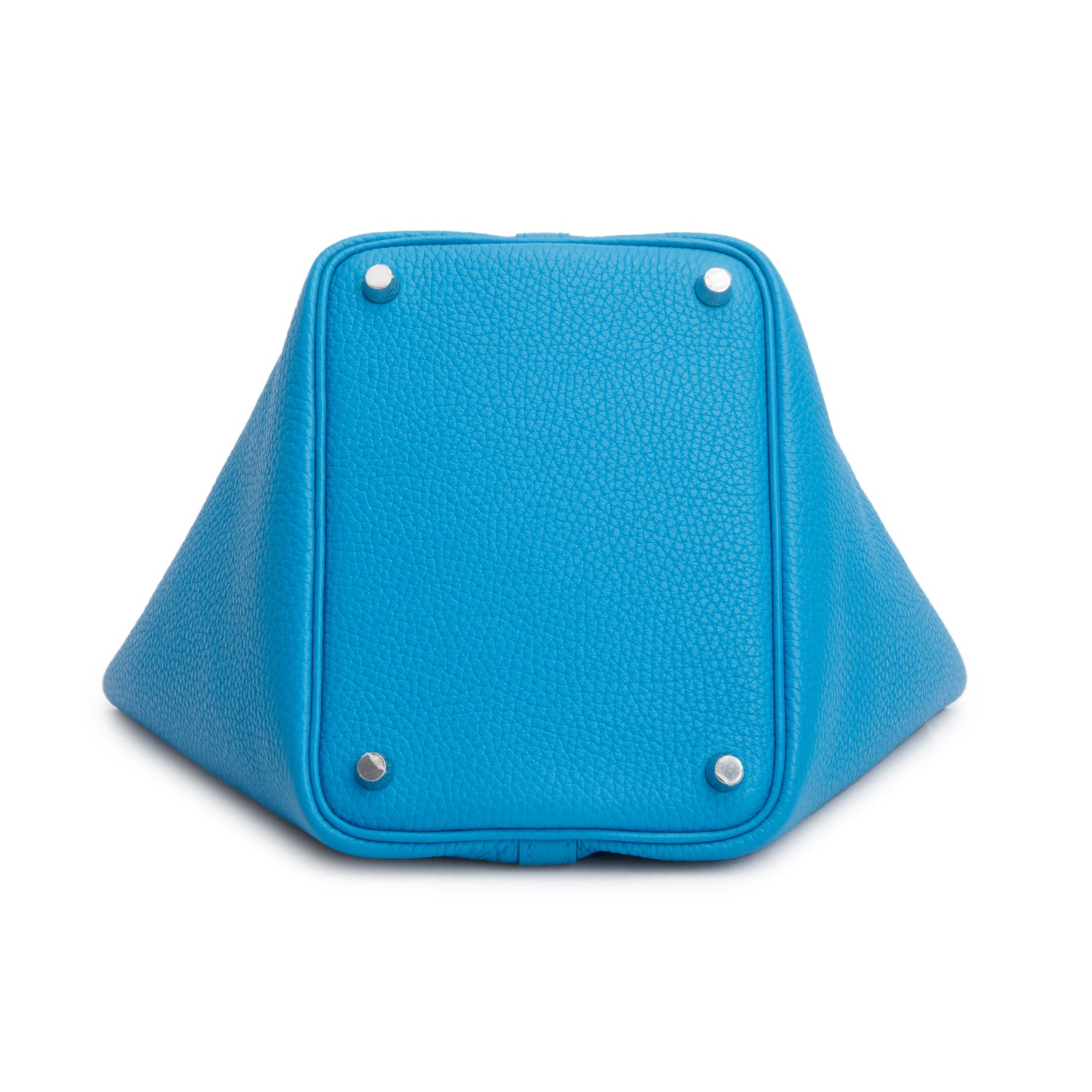 Hermes 2021 Bleu Frida/Rose Mexico Taurillon Clemence Picotin Lock 18 w/ Box