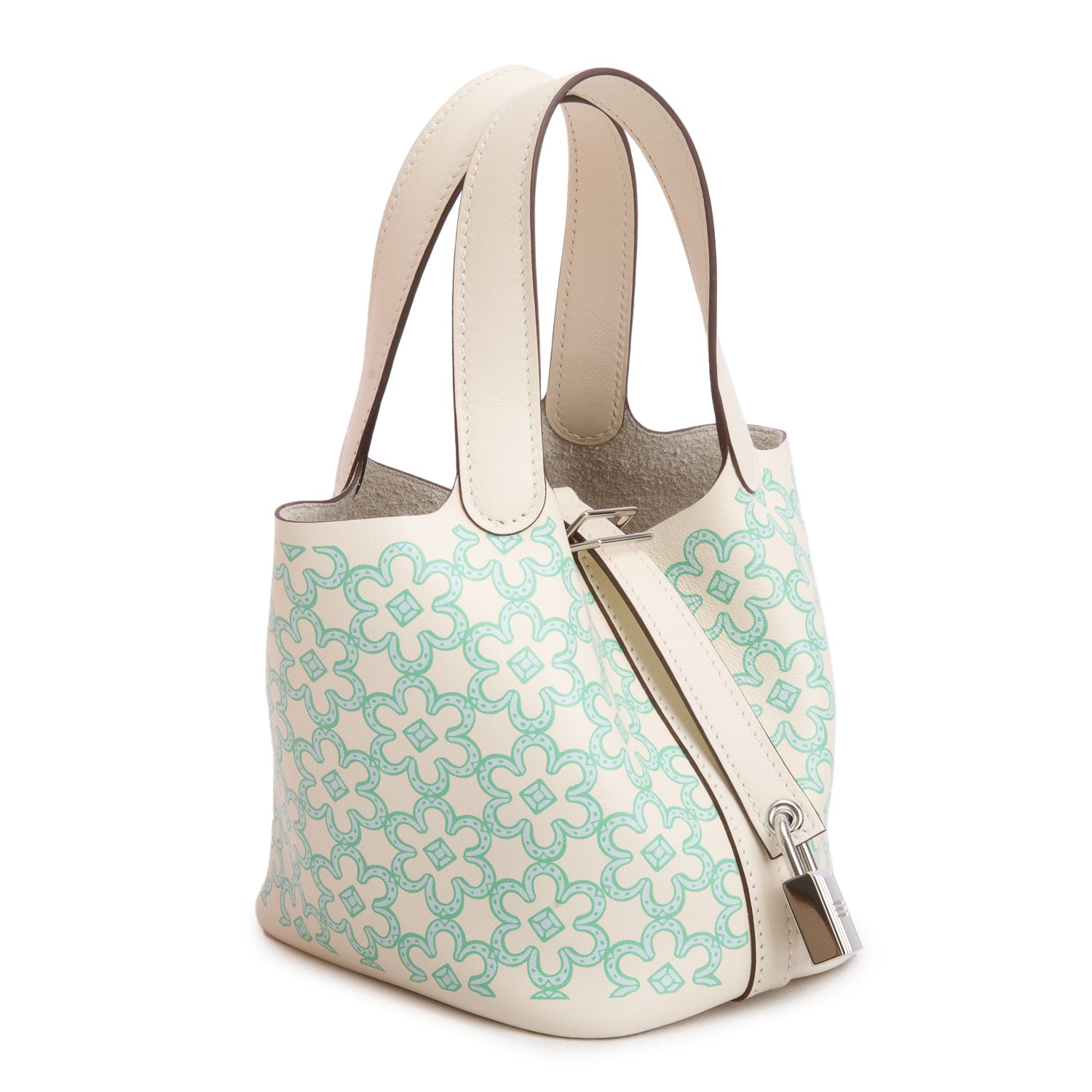 Hermes 2022 Natta Veau Swift Micro Lucky Daisy Picotin Lock 14 w/ Box