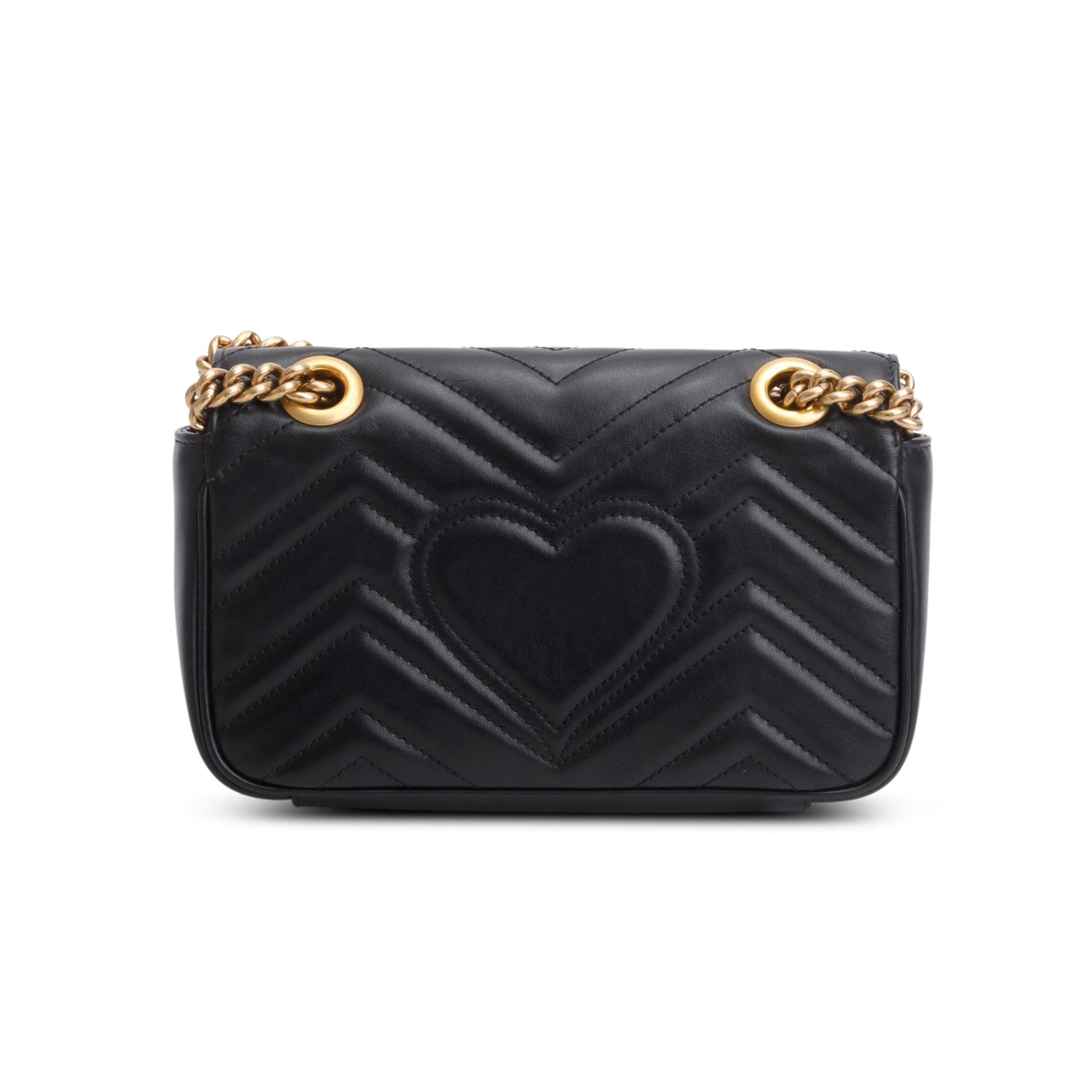 Gucci Black GG Marmont Matelasse Small Shoulder Bag w/ Box