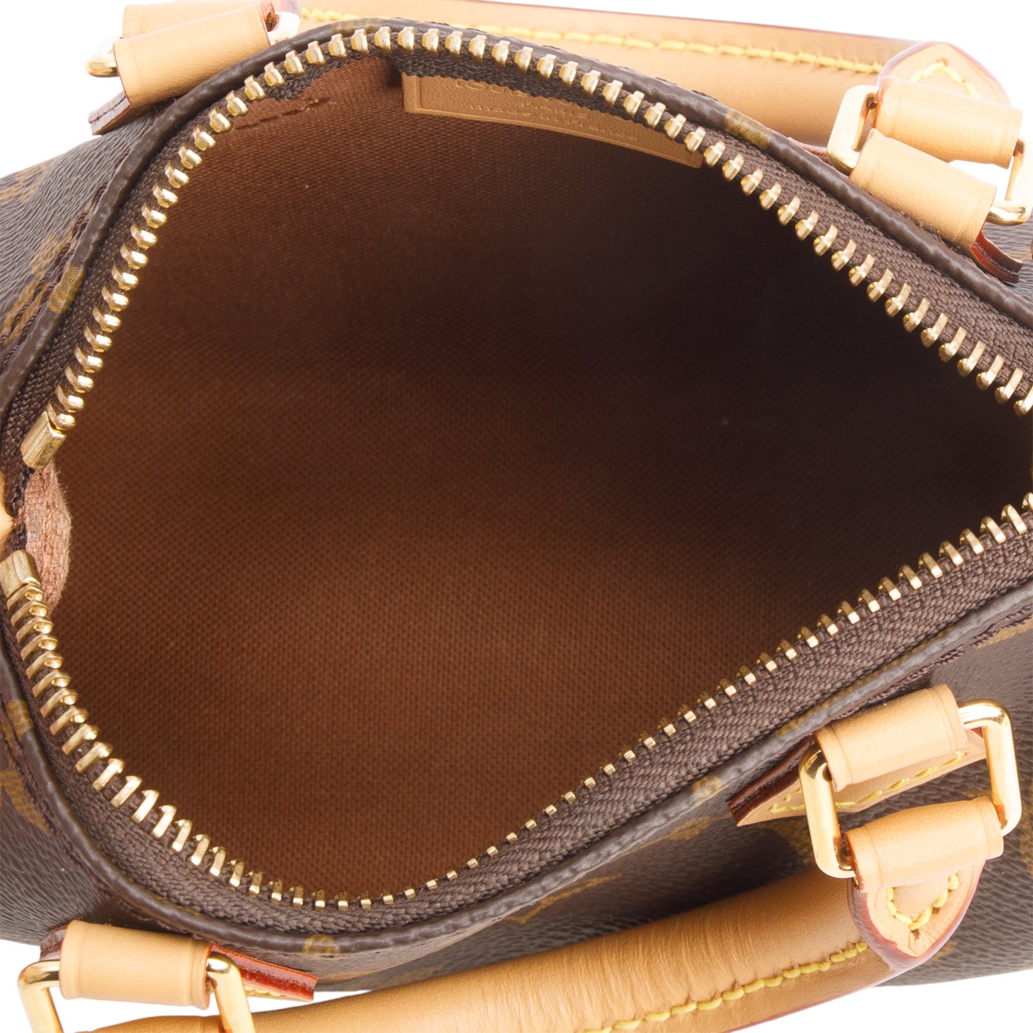 Louis Vuitton 2023 Monogram Nano Speedy Bandouliere w/ Box, Receipt & Strap