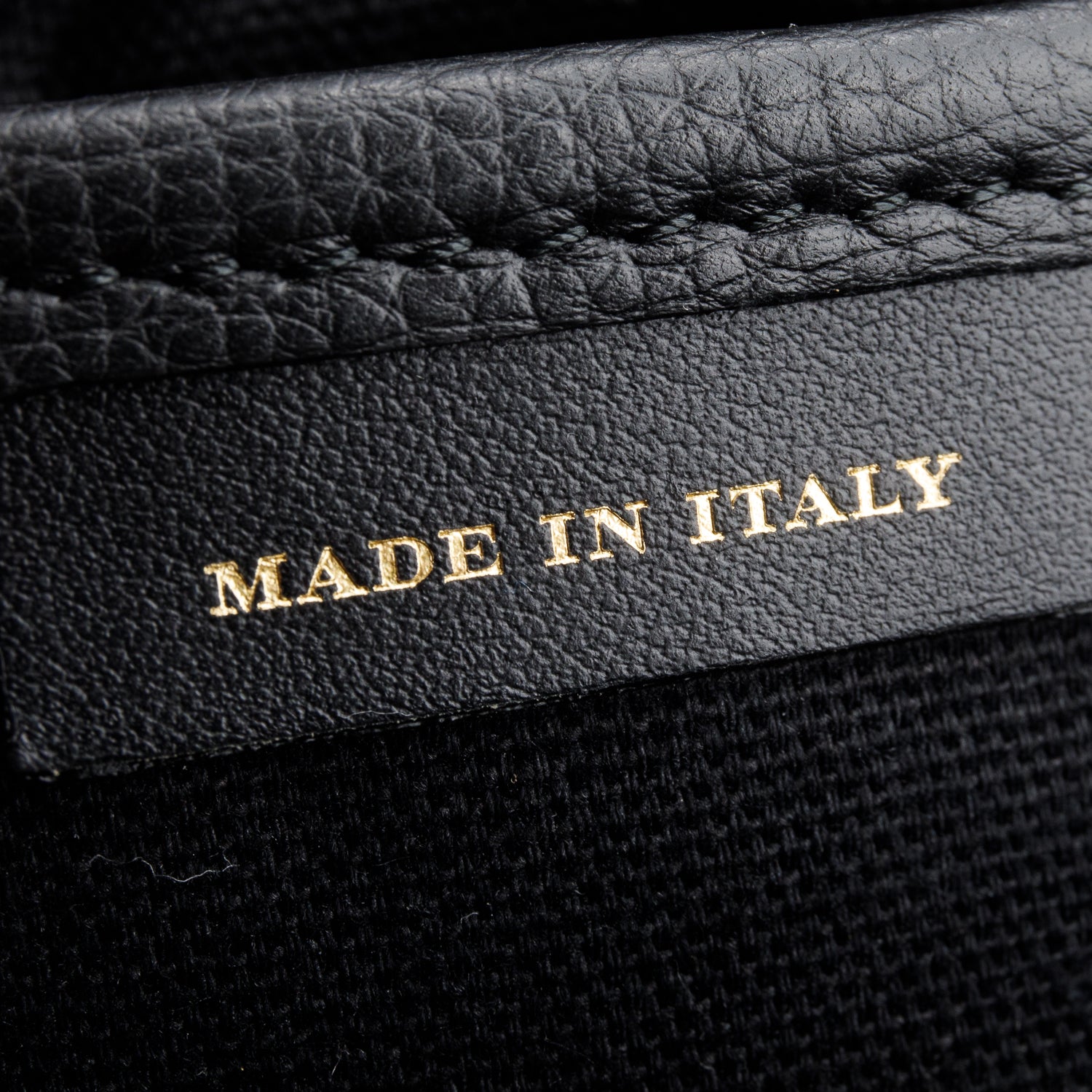 Burberry Black Grainy Calfskin House Check Small Canterbury Tote