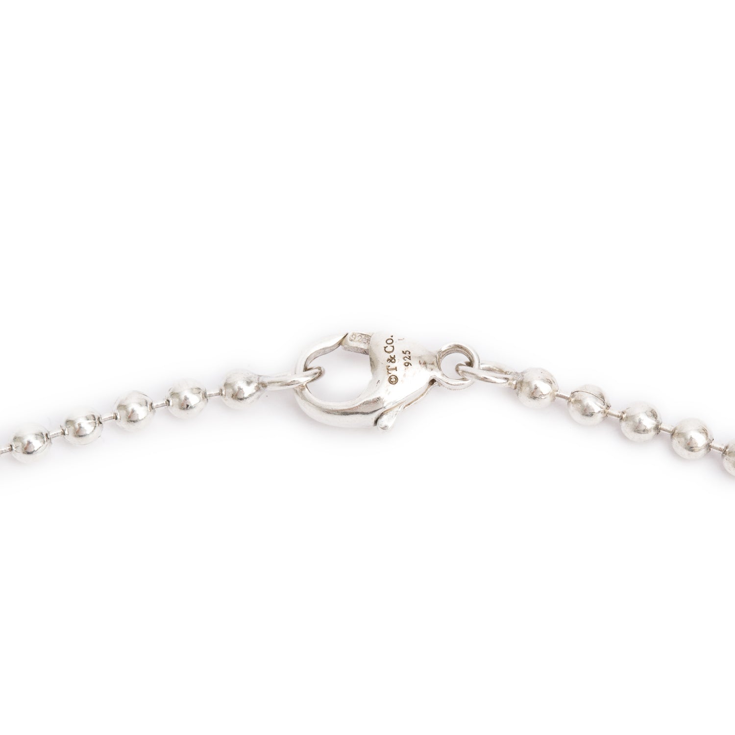 Tiffany & Co. Sterling Silver Large Oval Key Pendant Necklace