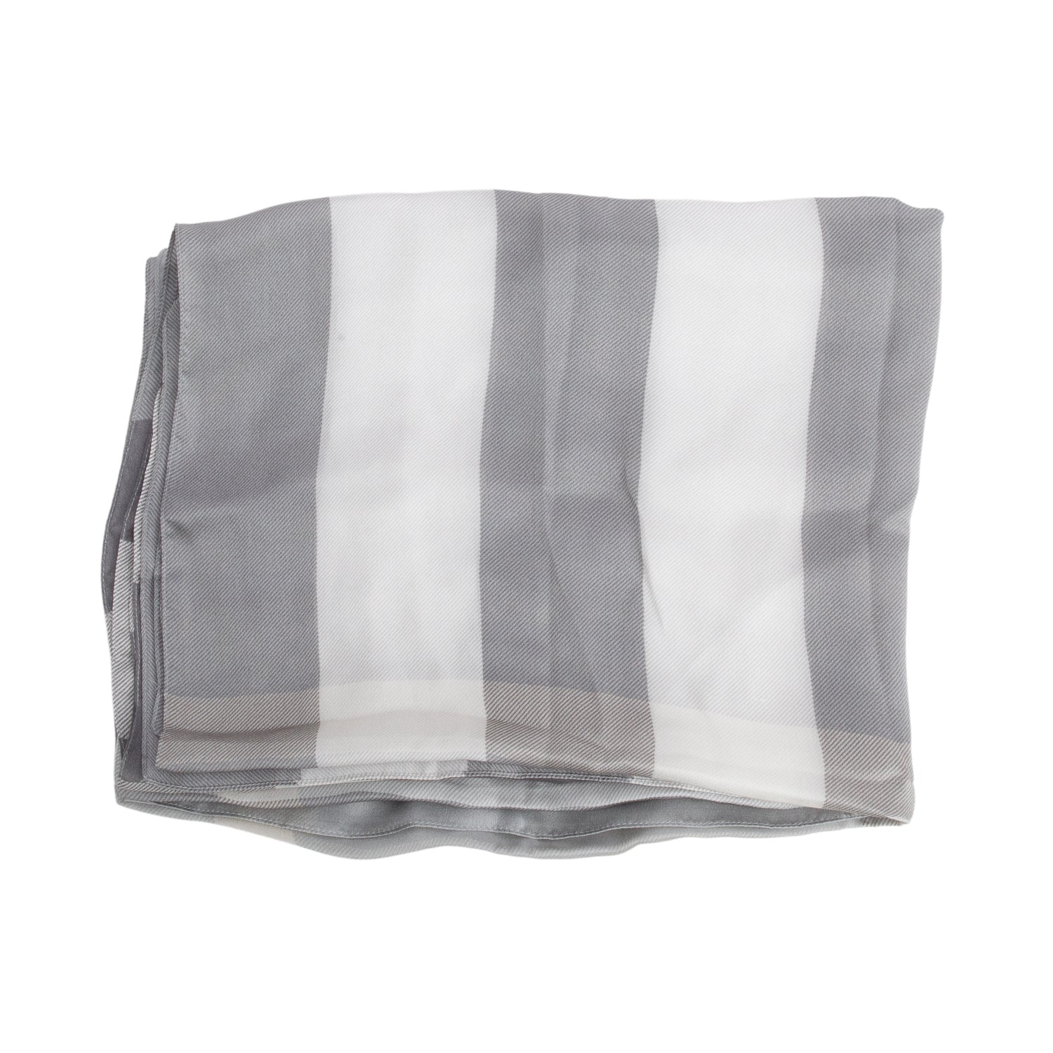 Burberry Grey Check Mulberry Silk Scarf