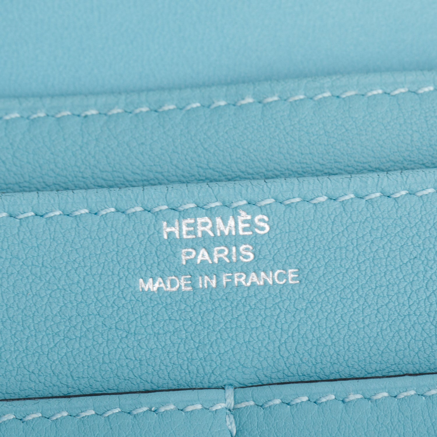 Hermes Bleu Saint Cyr Swift Calfskin Dogon Duo Wallet w/ Box, Pouch & Receipt