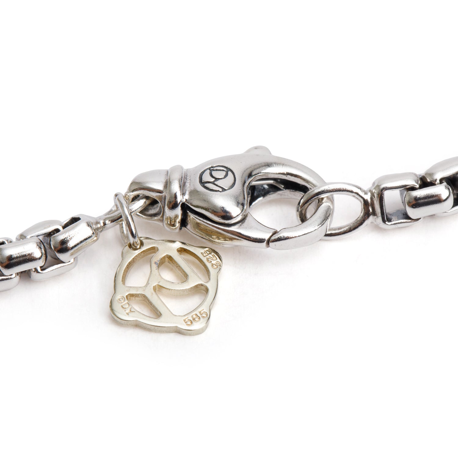 David Yurman Sterling Silver & 14k Yellow Gold 3.4 MM Box Chain Necklace, 18"