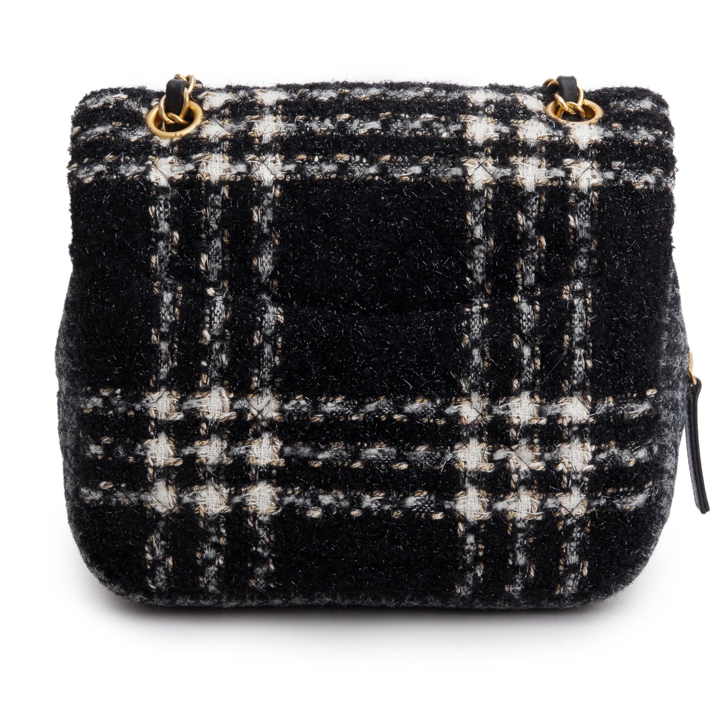 Chanel Grey Tweed Mini Square Flap Bag