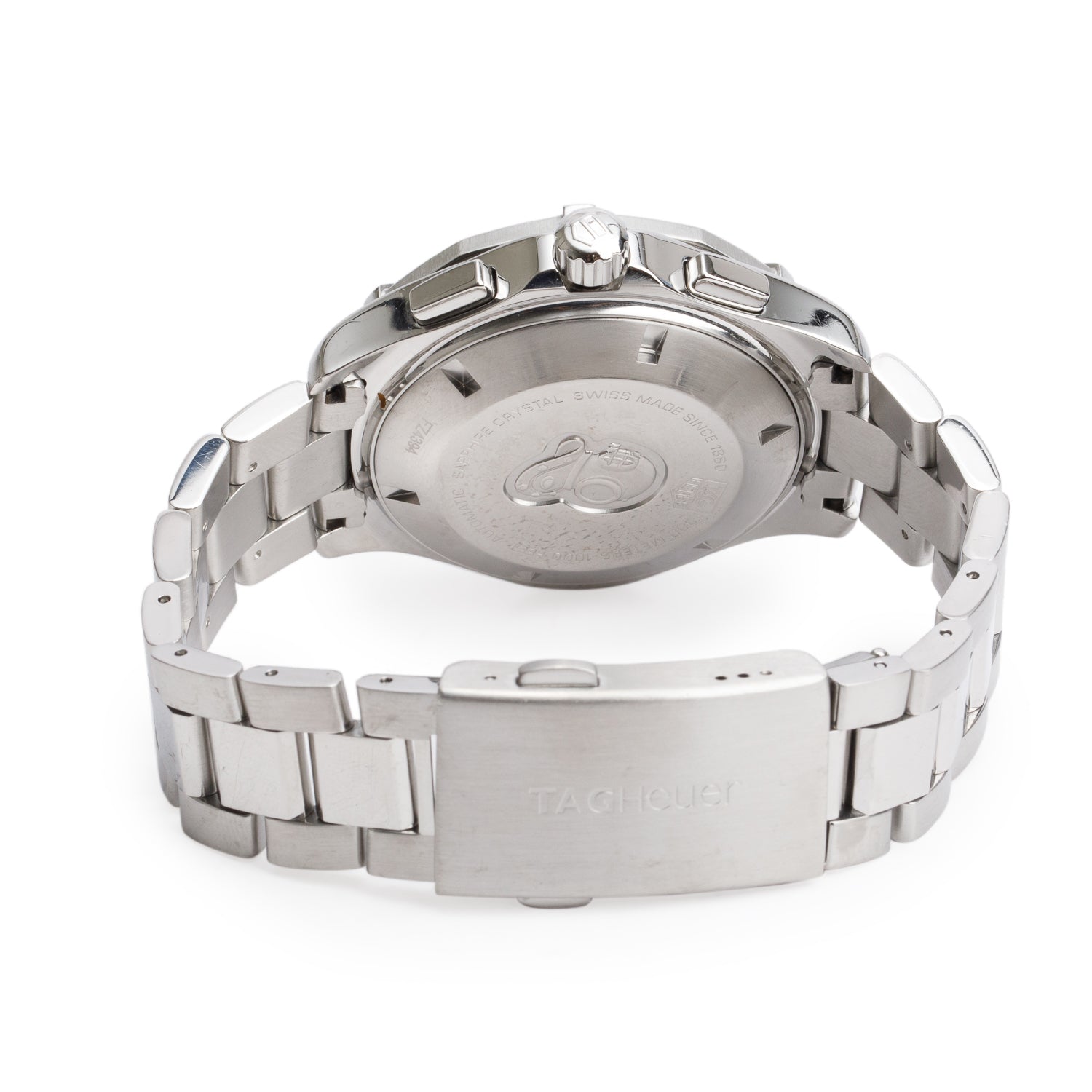Tag Heuer Stainless Steel Aquaracer 43 MM Chronograph Automatic Watch Silver Dial CAF2011 w/ Box & Papers