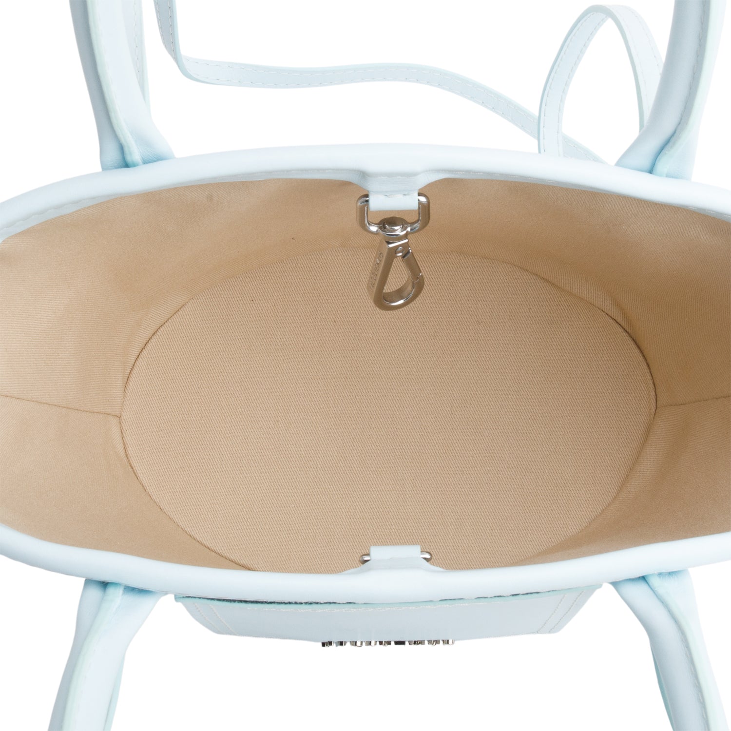 Jacquemus Blue Embossed Leather Soli Le Petit Panier Basket Bag