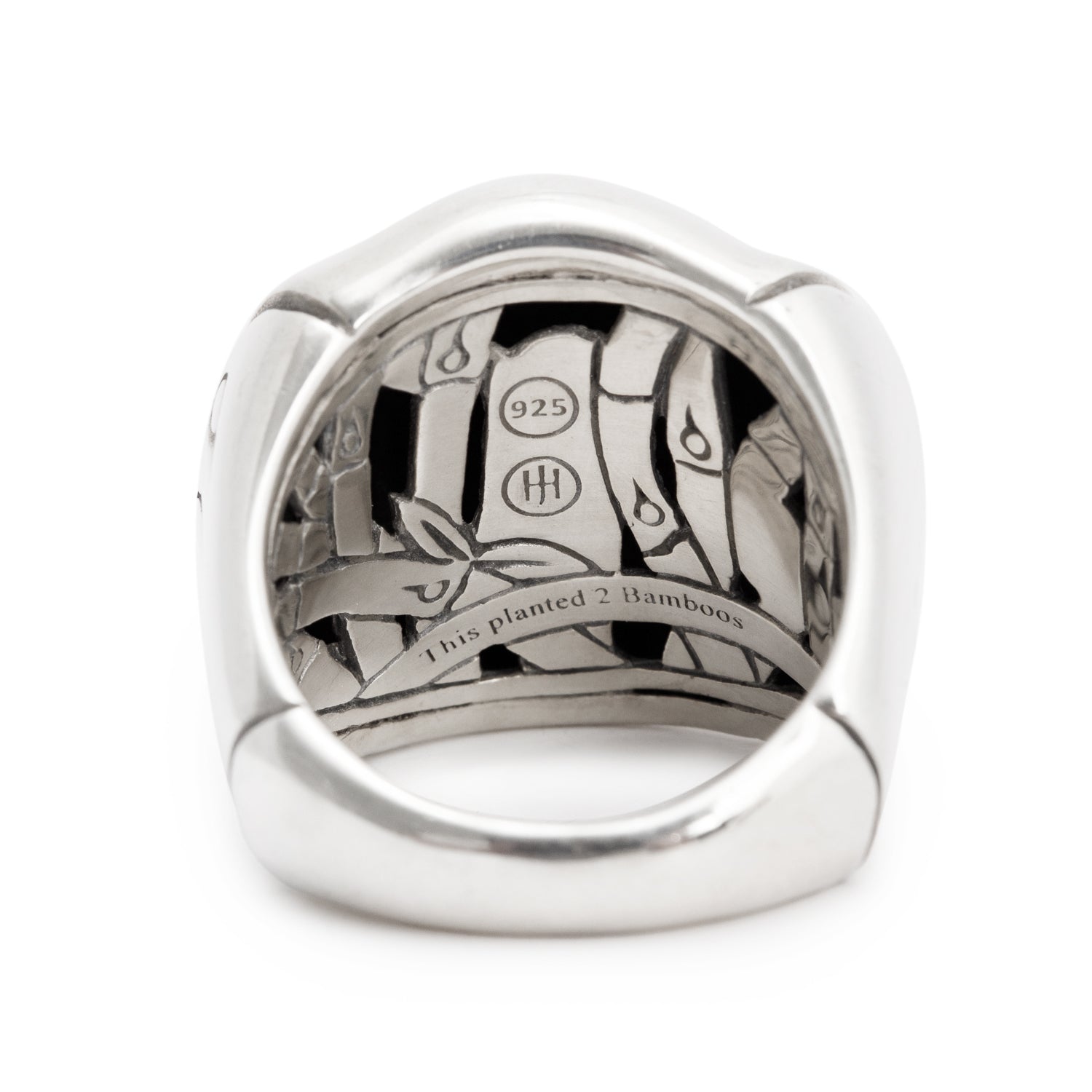 John Hardy Sterling Silver Bamboo Dome Ring, Size 7.25