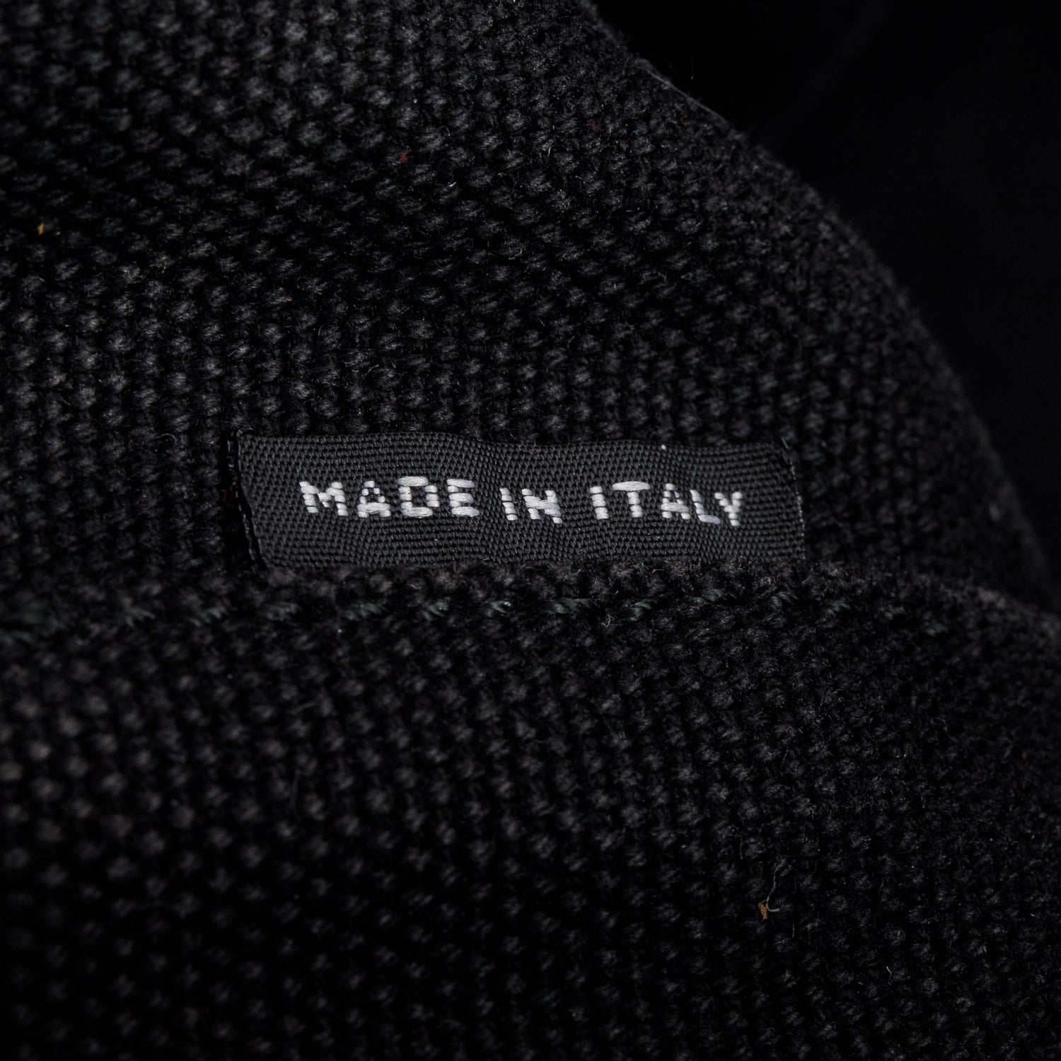 Prada Black Denim Canapa Logo Tote