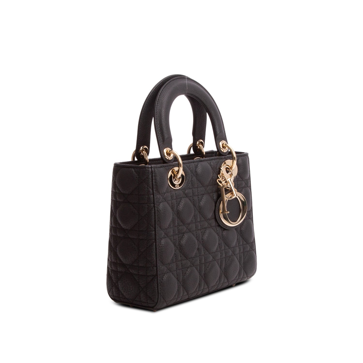 Christian Dior 2025 Black Calfskin Cannage Small My ABC Lady Dior w/ Box, Receipt & Strap