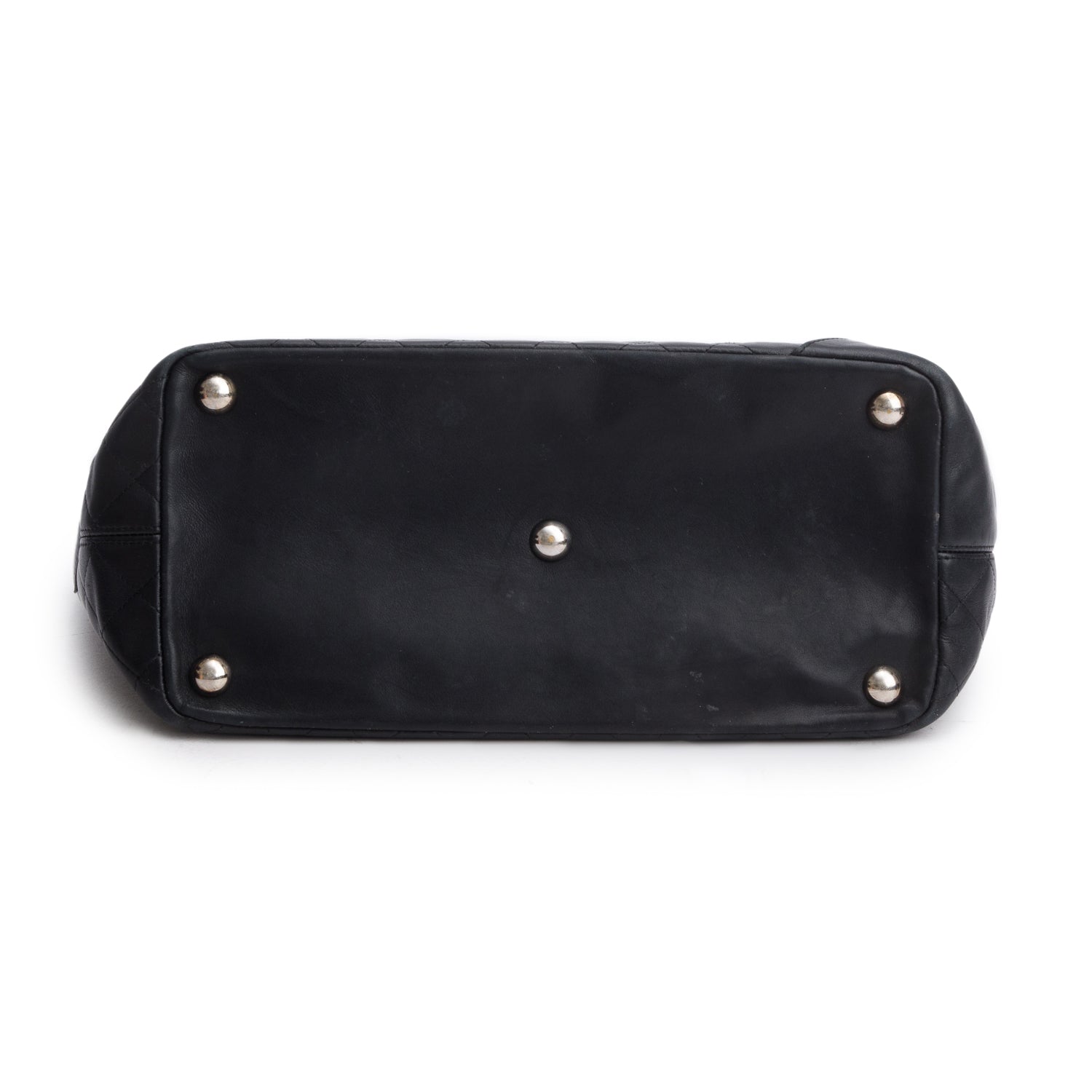 Chanel Black Calfskin Quilted Large Cambon Tote