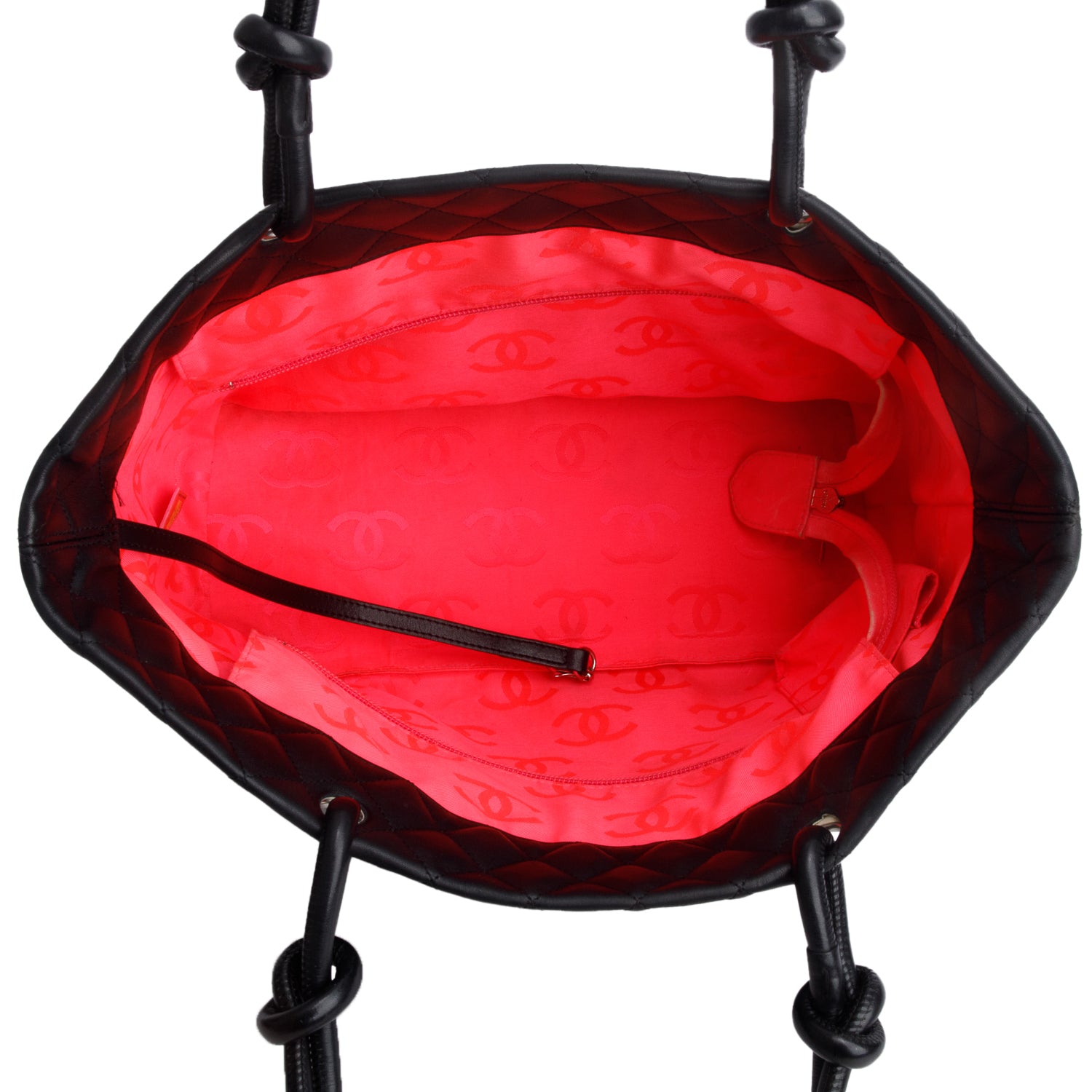 Chanel Black Calfskin Quilted Large Cambon Tote