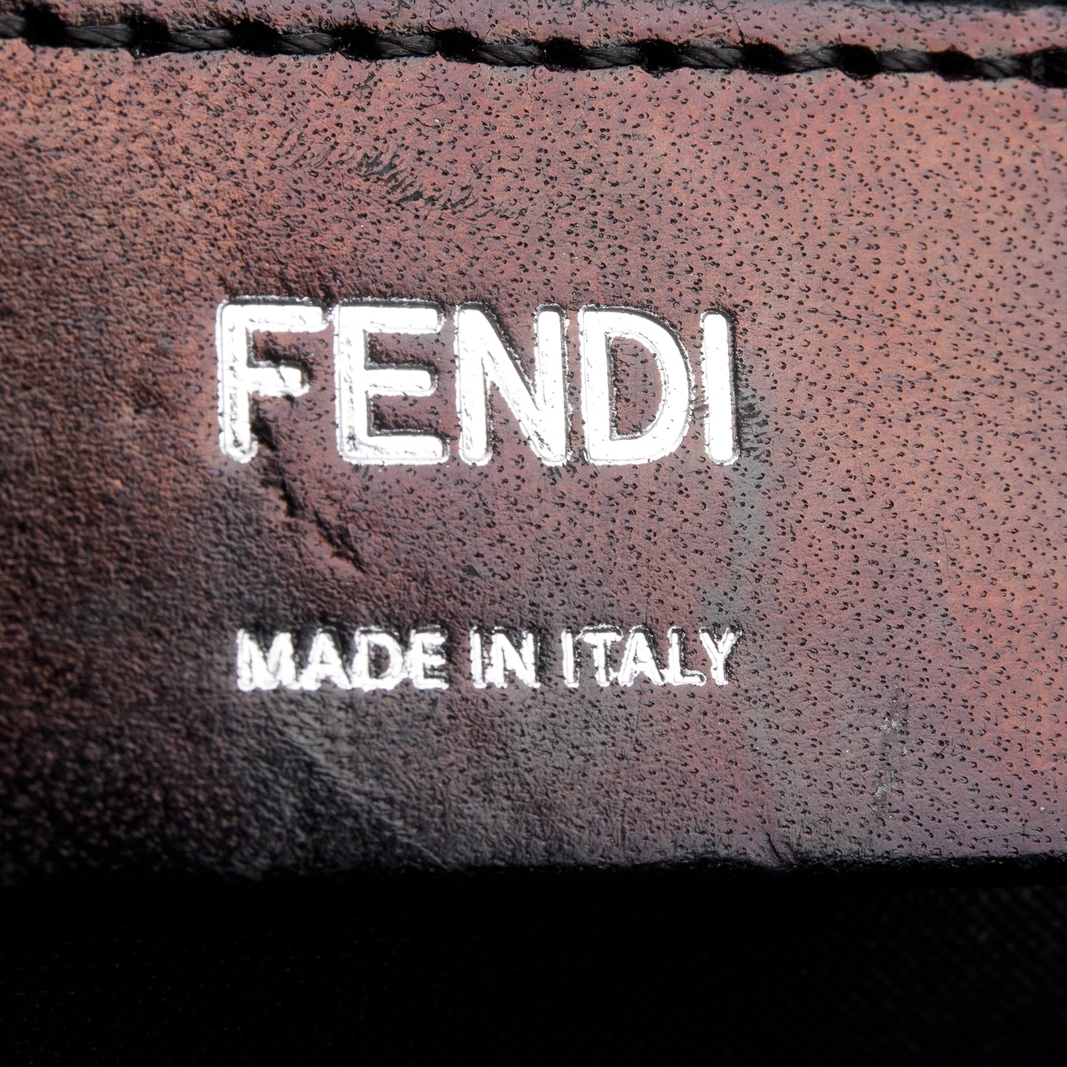 Fendi 2020 Glazed Fabric Vitello Liberty FF 1974 Diagonal Medium Camera Case w/ Box