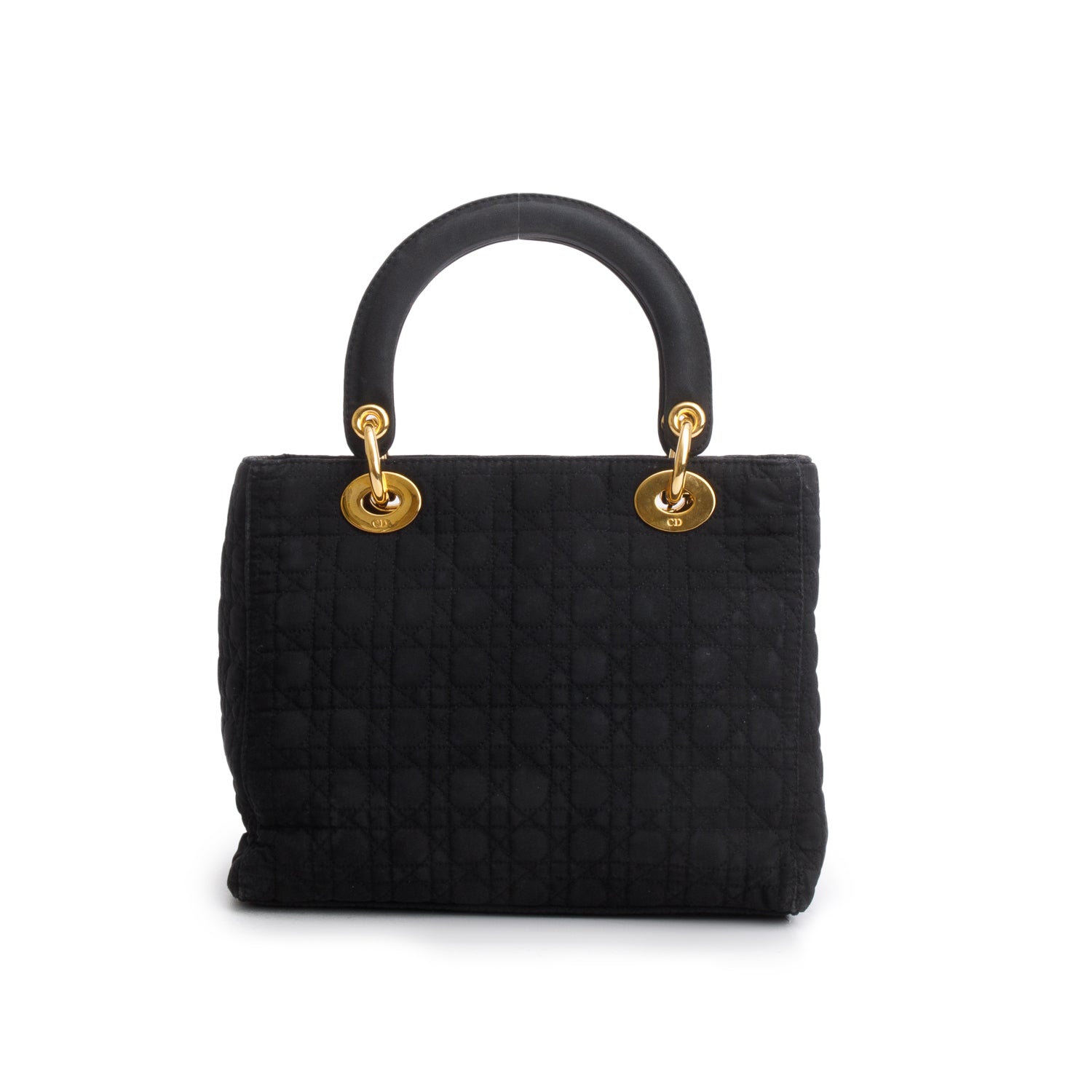 Christian Dior Vintage Nylon Cannage Medium Lady Dior