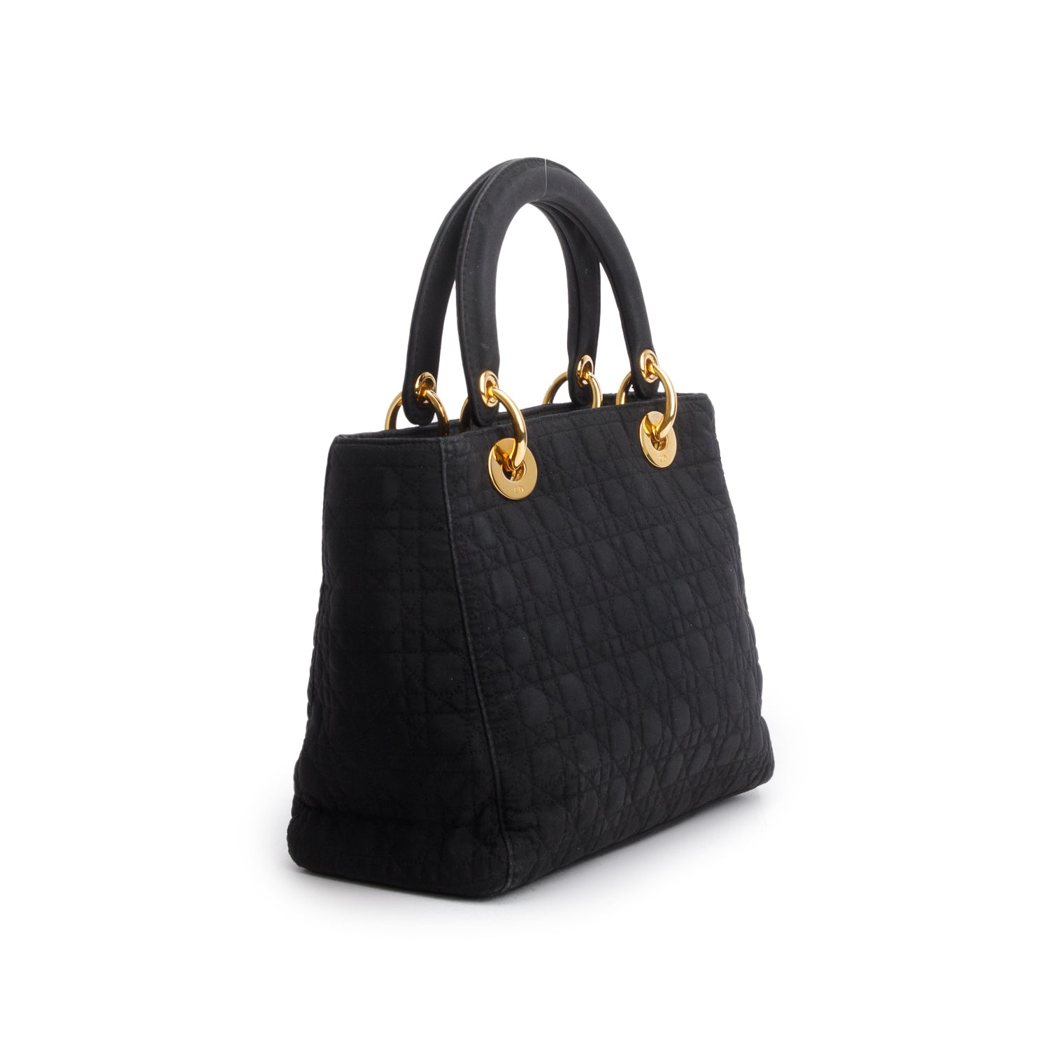 Christian Dior Vintage Nylon Cannage Medium Lady Dior