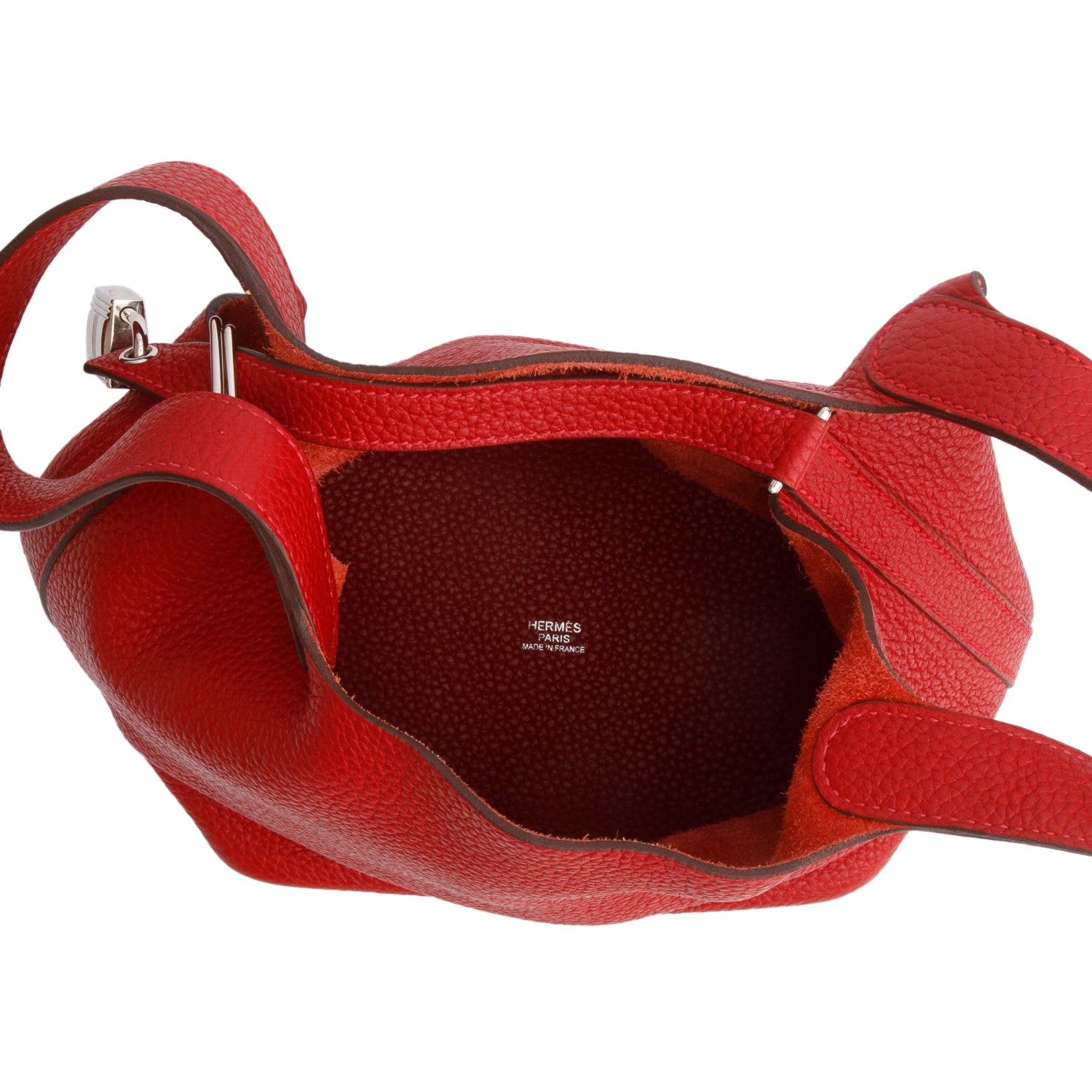 Hermes Rouge Garance Taurillon Clemence Picotin Lock 18