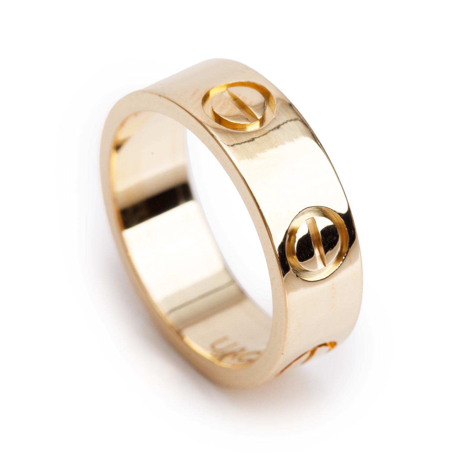 Cartier 2023 18k Yellow Gold 5.5 MM Love Ring, Classic Model, Size 47 4.25 w/ Box & Certificate