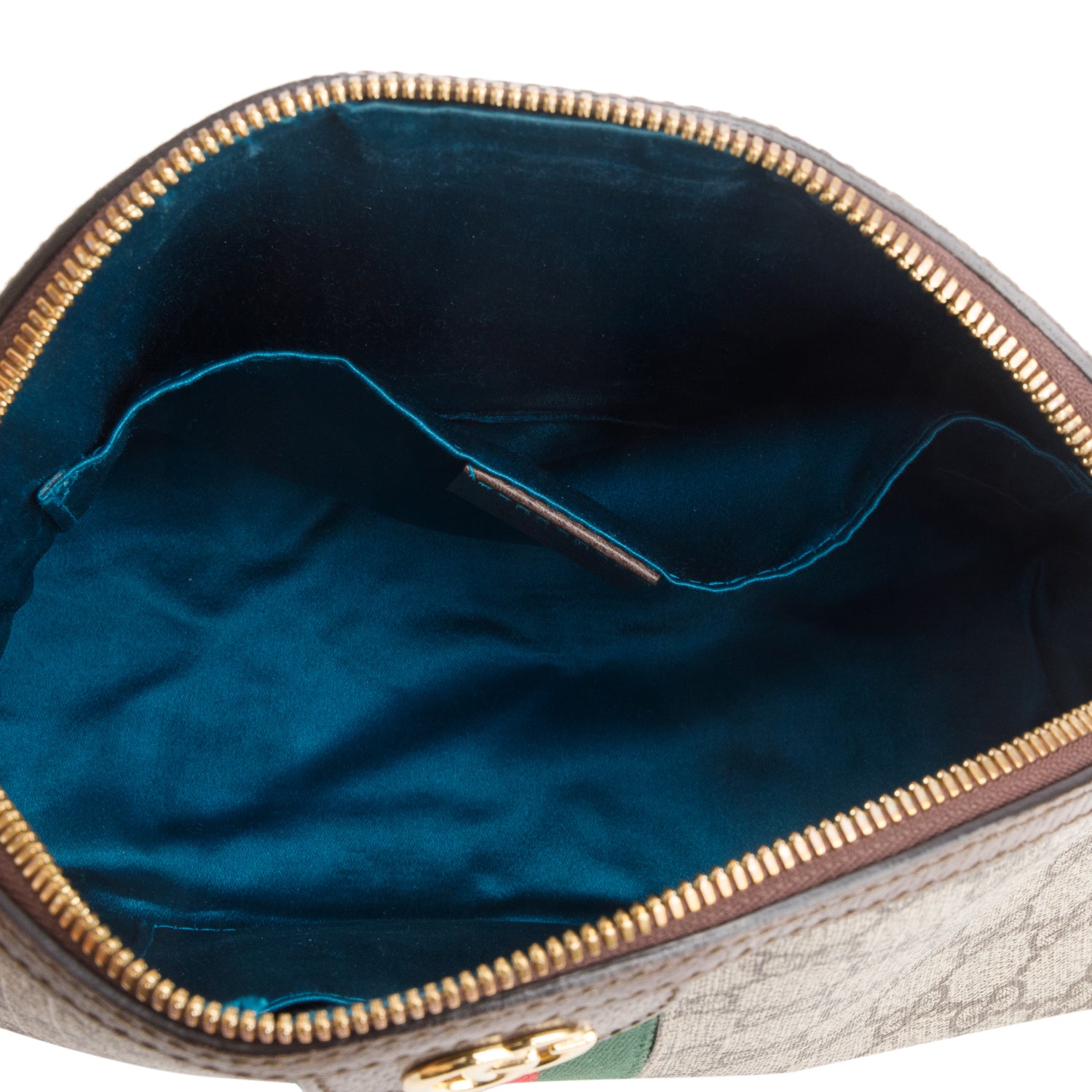 Gucci GG Supreme Monogram Textured Dollar Calfskin Web Small Ophidia Dome Shoulder Bag w/ Box