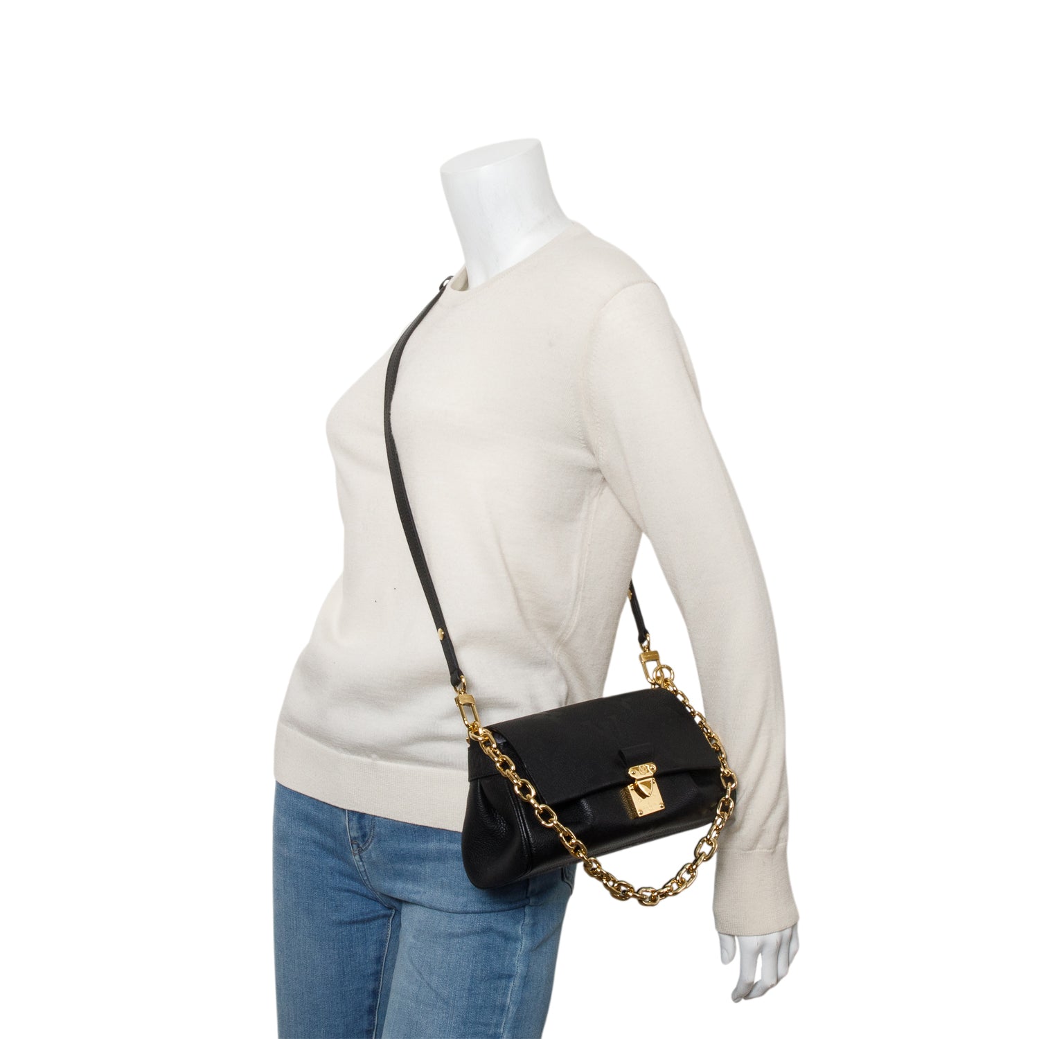Louis Vuitton Black Empreinte Monogram Giant Favorite w/ Straps