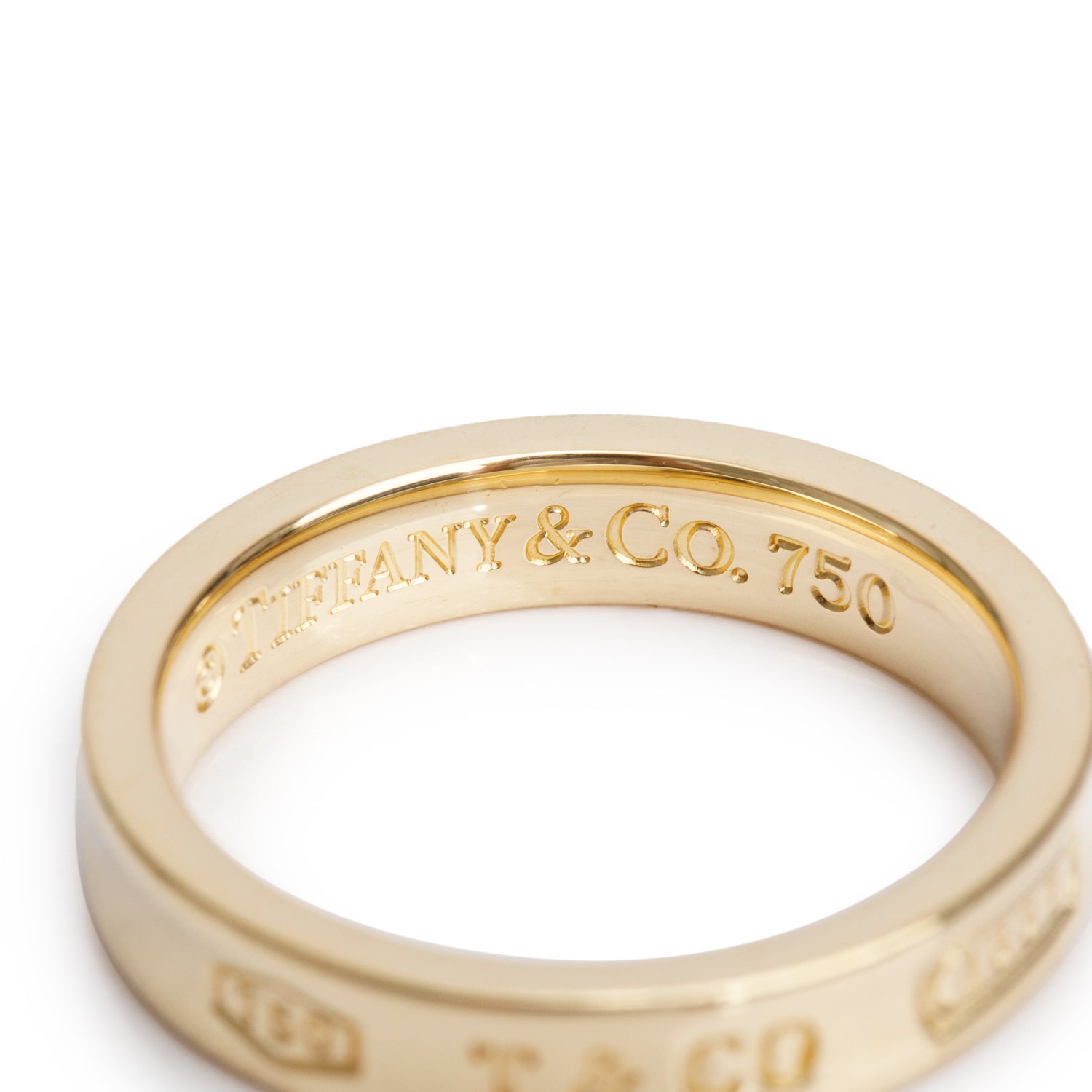 Tiffany & Co. 18k Yellow Gold 1837 4MM Band Ring, Size 6.5