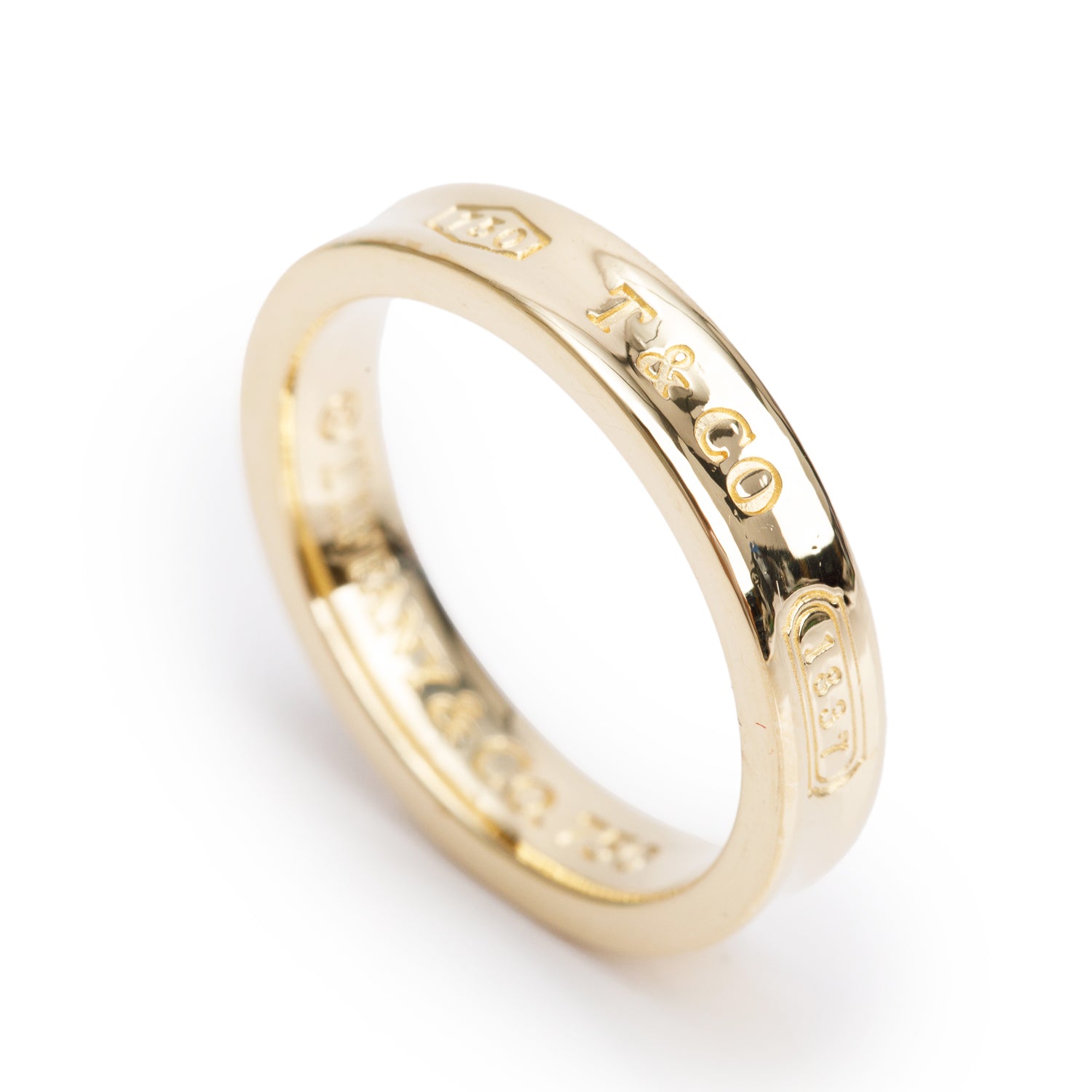 Tiffany & Co. 18k Yellow Gold 1837 4MM Band Ring, Size 6.5
