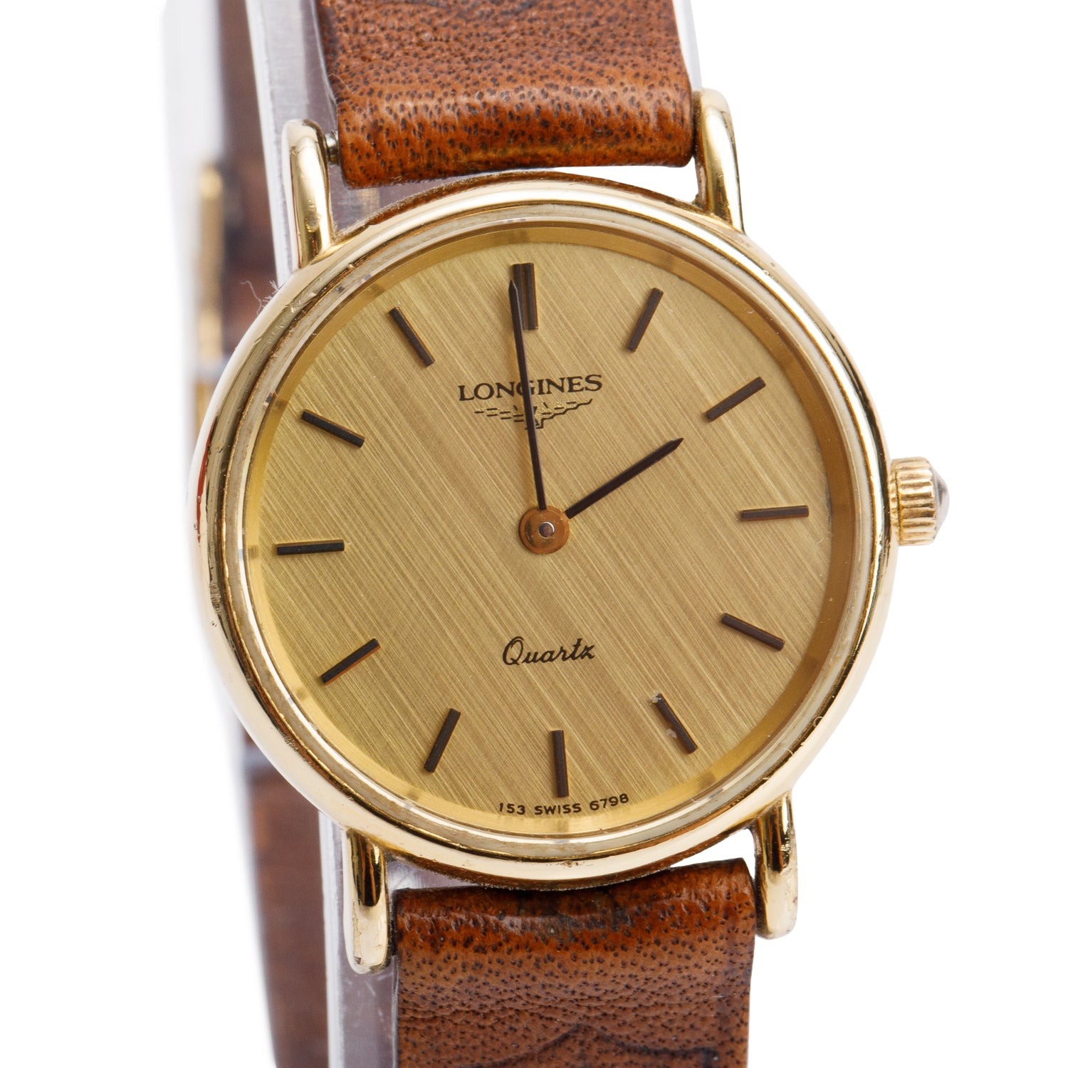 Longines Vintage Gold-Plated Stainless Steel La Grande Classique 24 MM Quartz Watch Gold Dial
