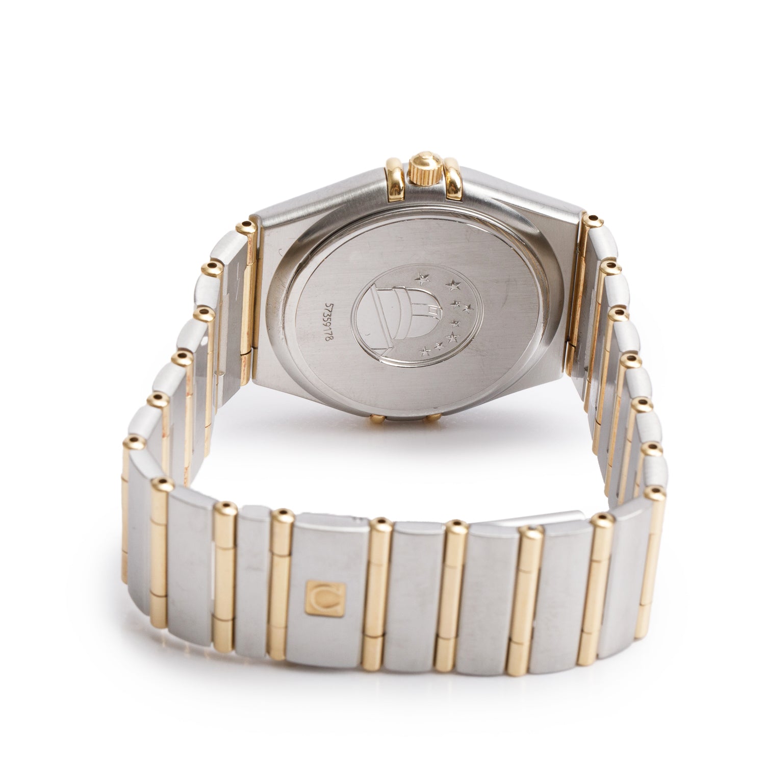 Omega Stainless Steel & 18k Yellow Gold Constellation 34 MM Quartz Watch