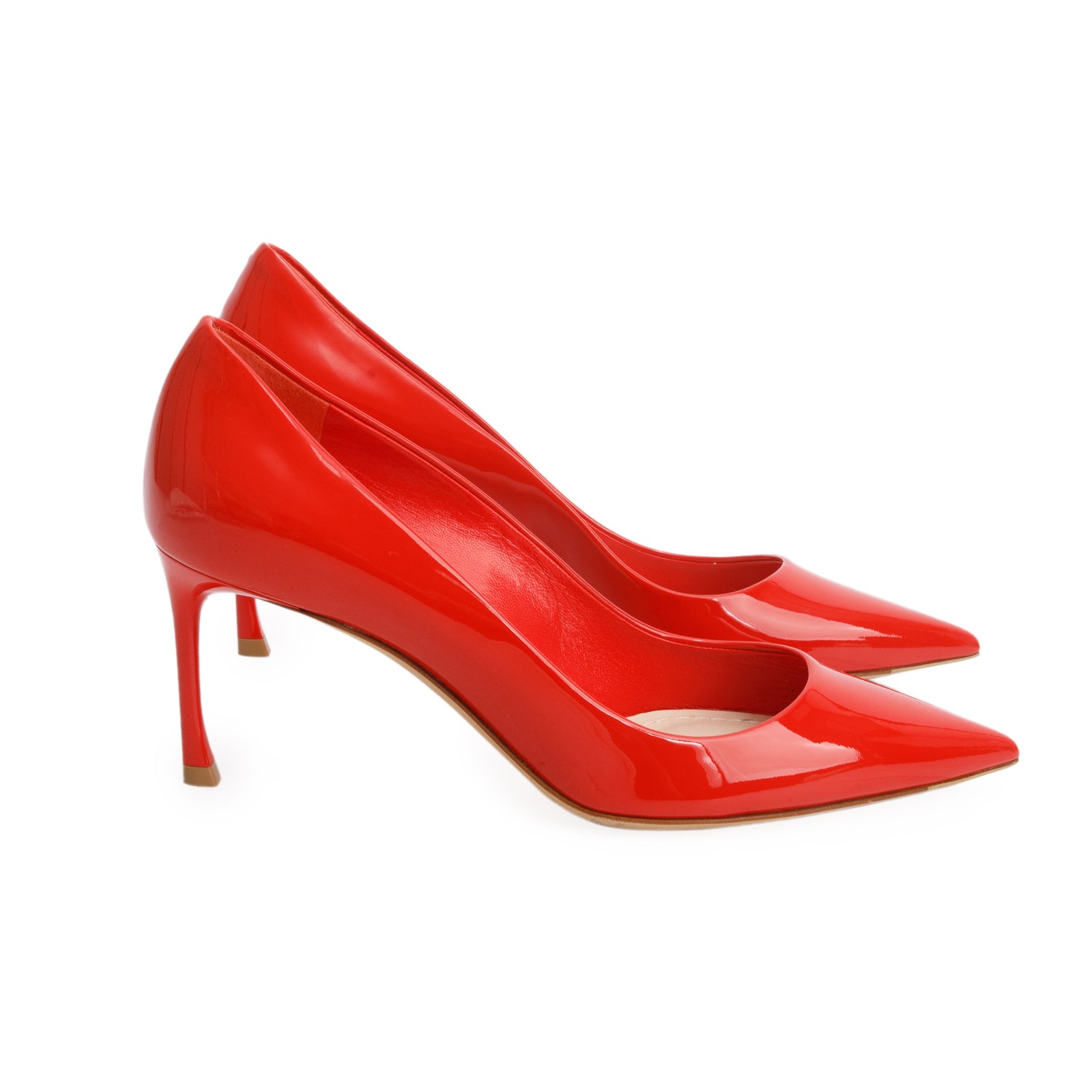 Christian Dior Red Patent Leather Dioressence 70mm Pumps, Women's Size 36.5