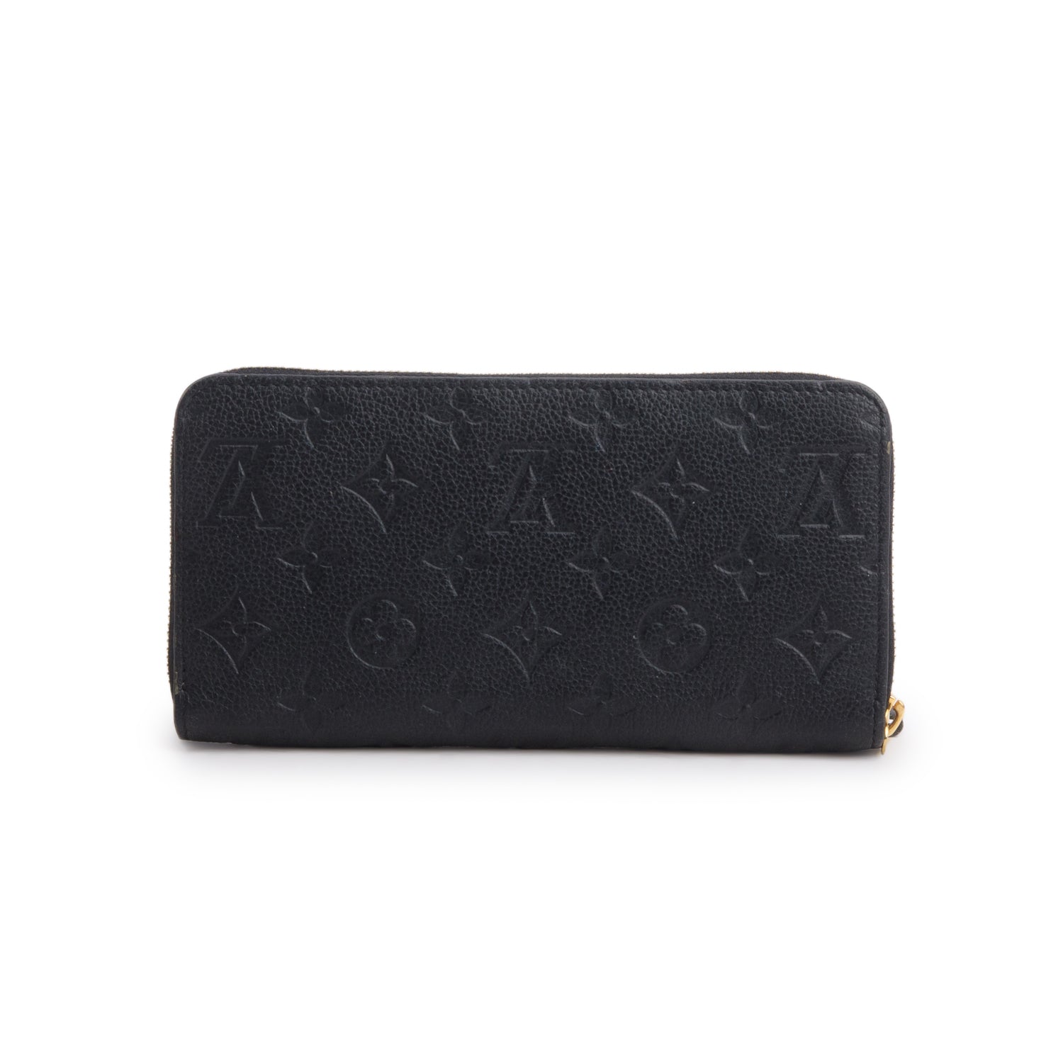 Louis Vuitton 2023 Black Empreinte Zippy Wallet w/ Receipt