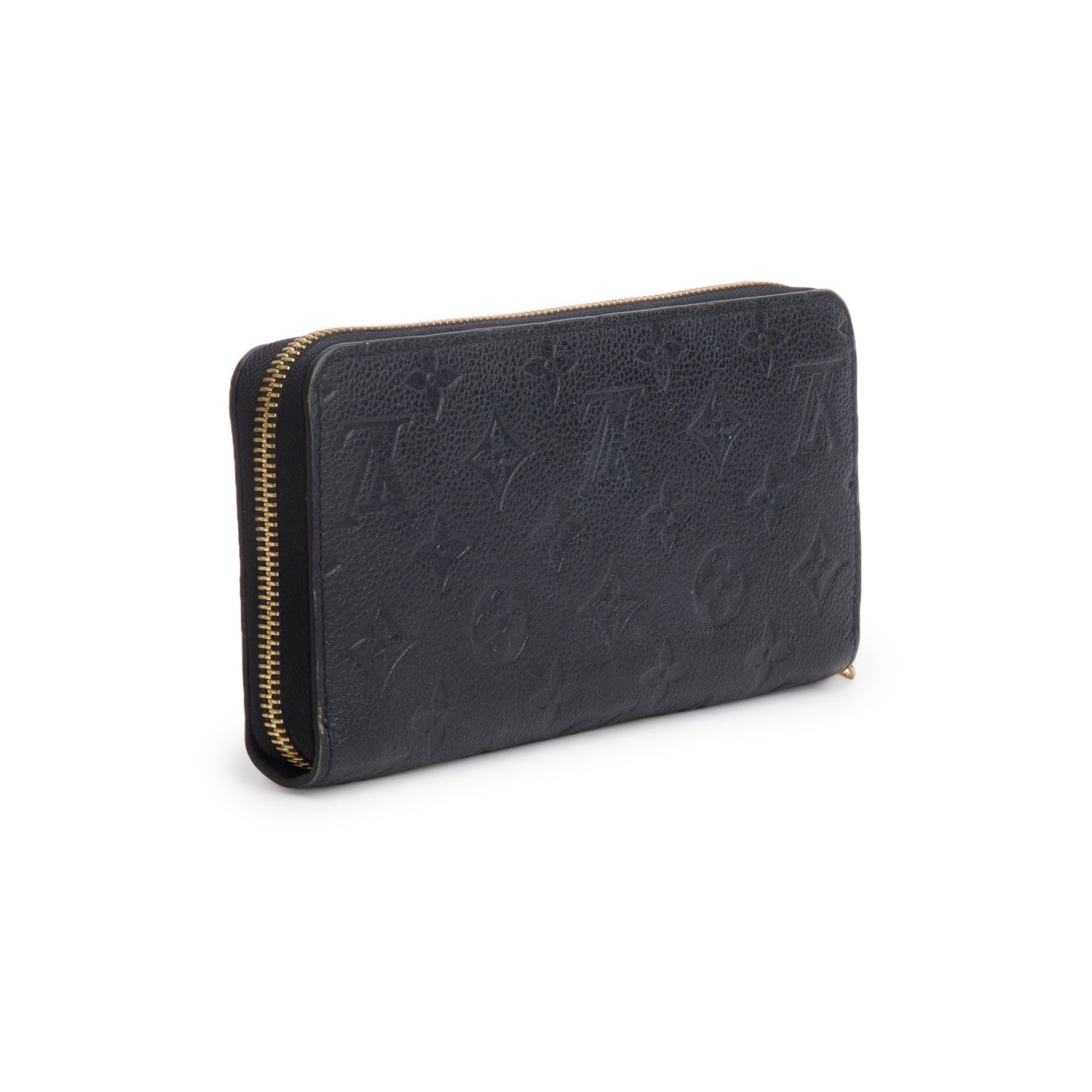 Louis Vuitton 2023 Black Empreinte Zippy Wallet w/ Receipt