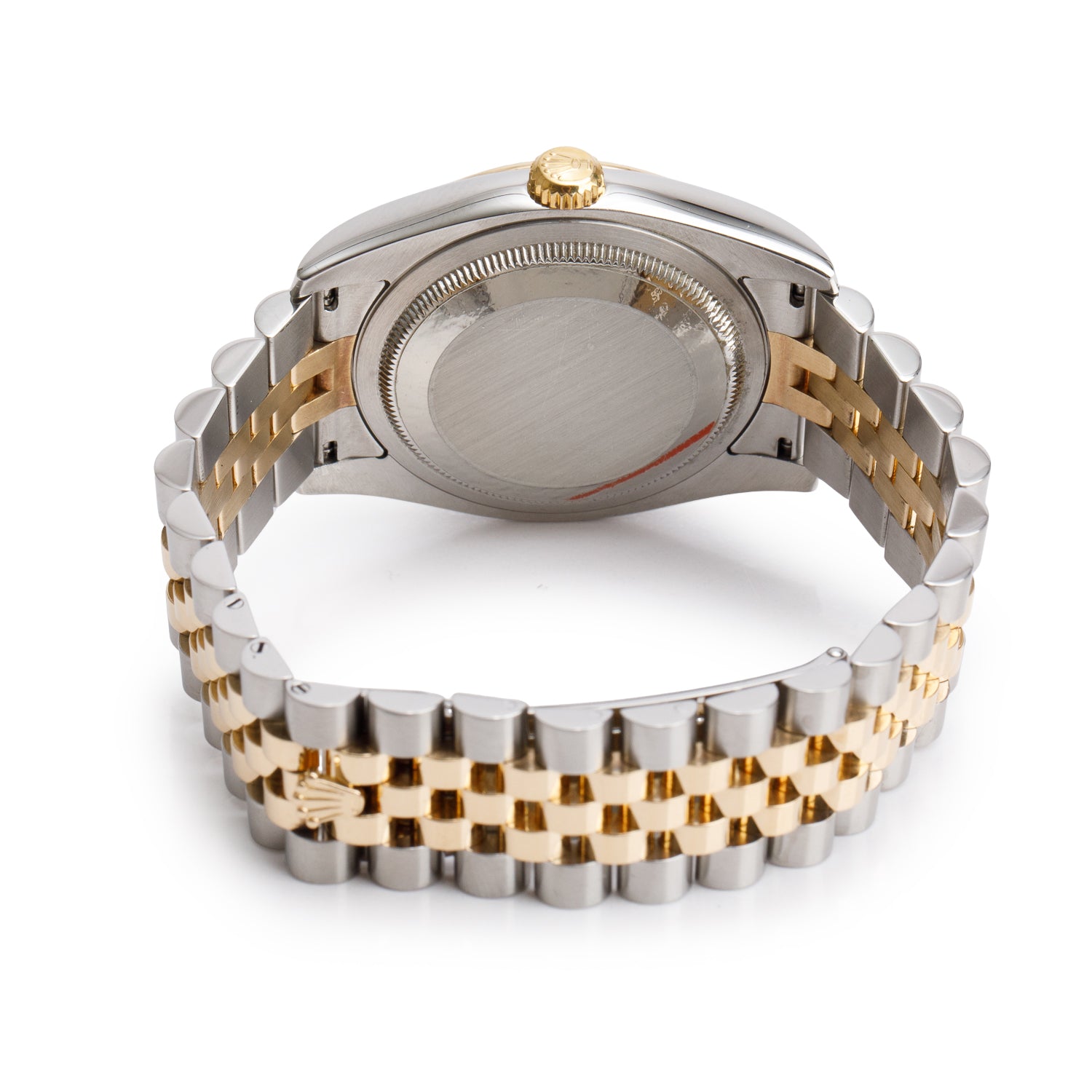 Rolex Stainless Steel & 18k Yellow Gold Datejust 36 MM Watch White Roman Dial 116233