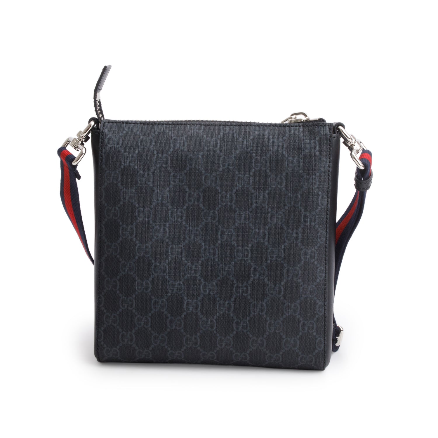 Gucci Black GG Supreme Small Messenger Bag w/ Box
